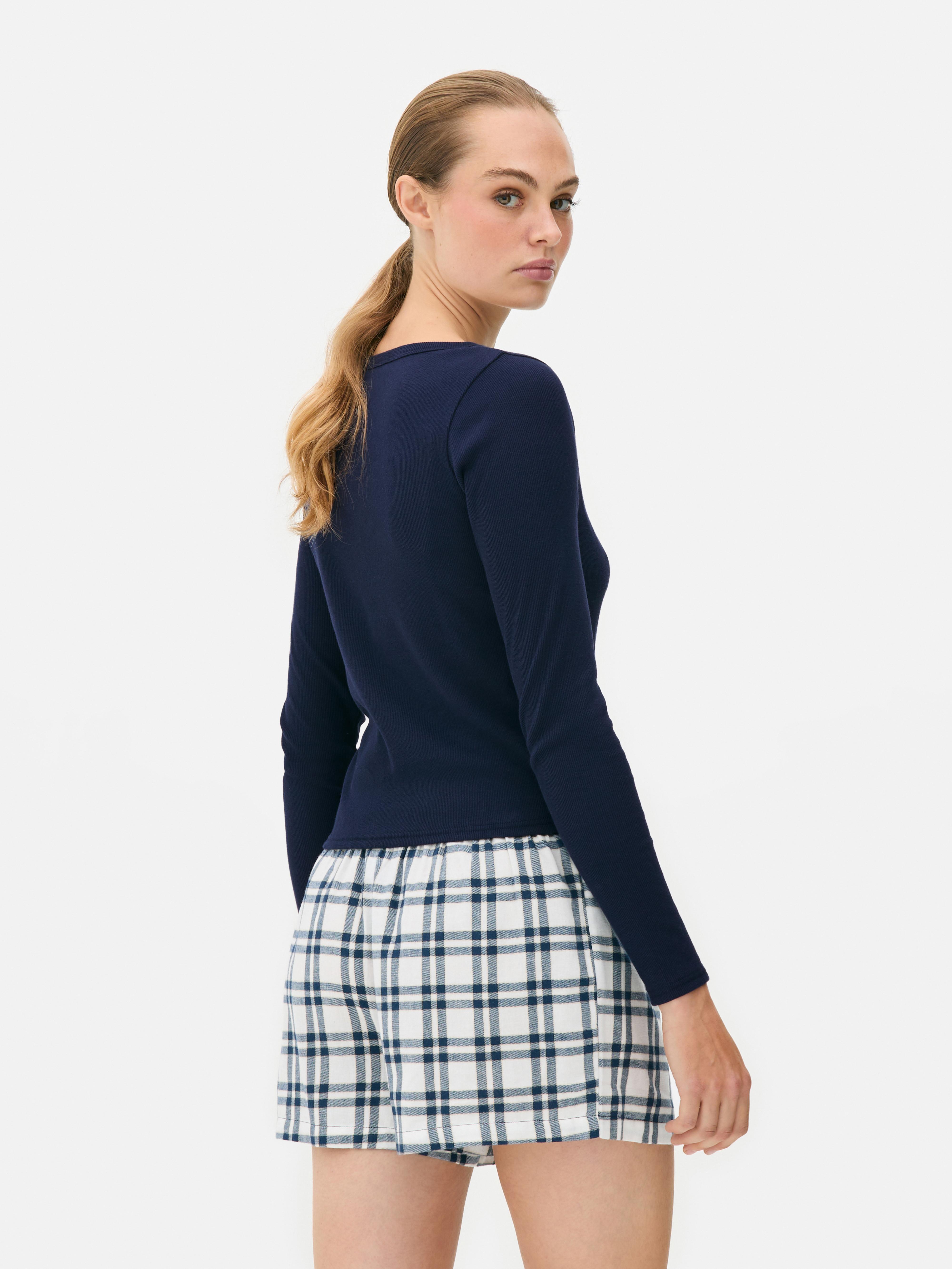 Cotton Henley Short Pyjama Set