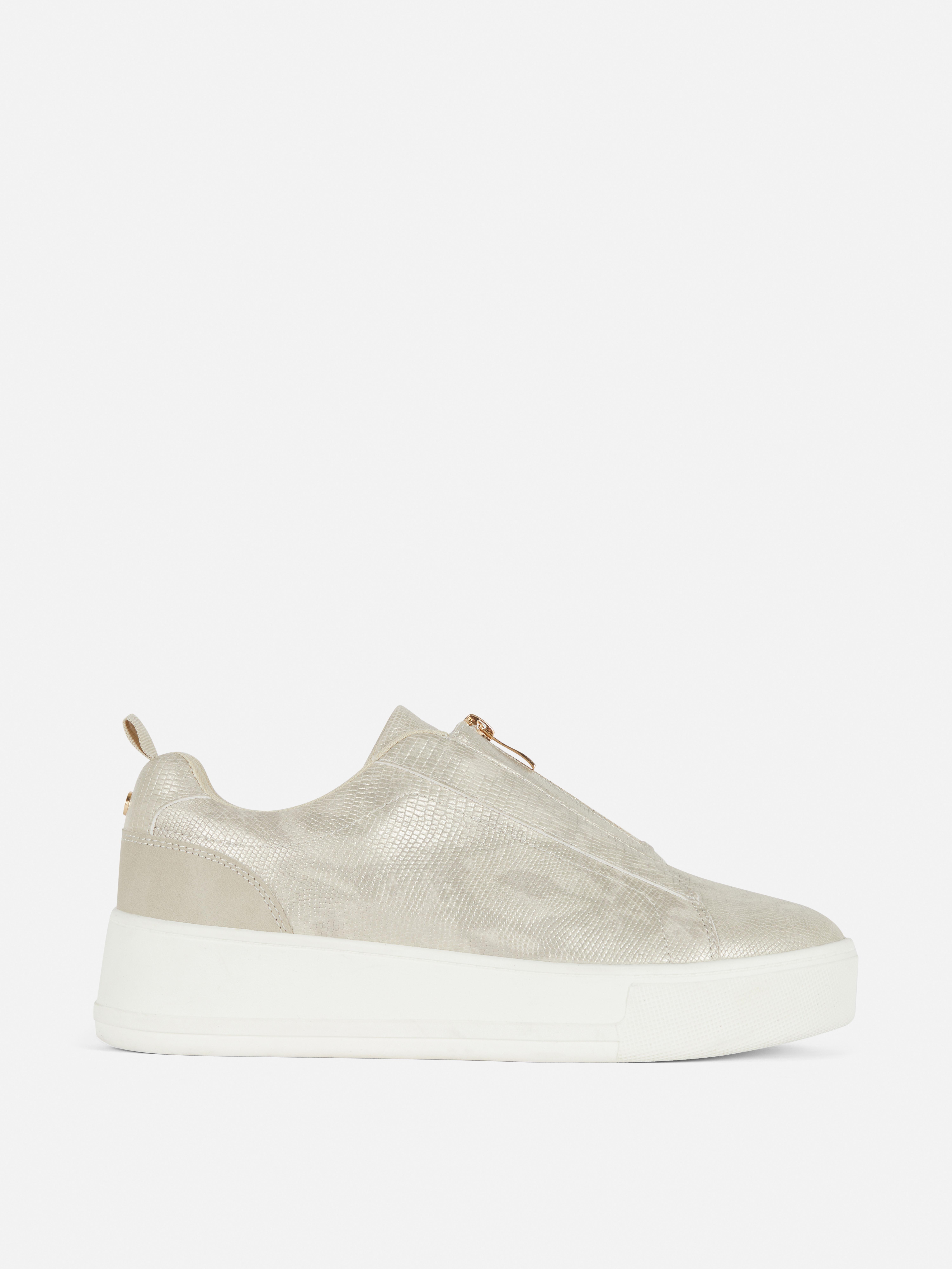 Flatform Zip Detail Trainers