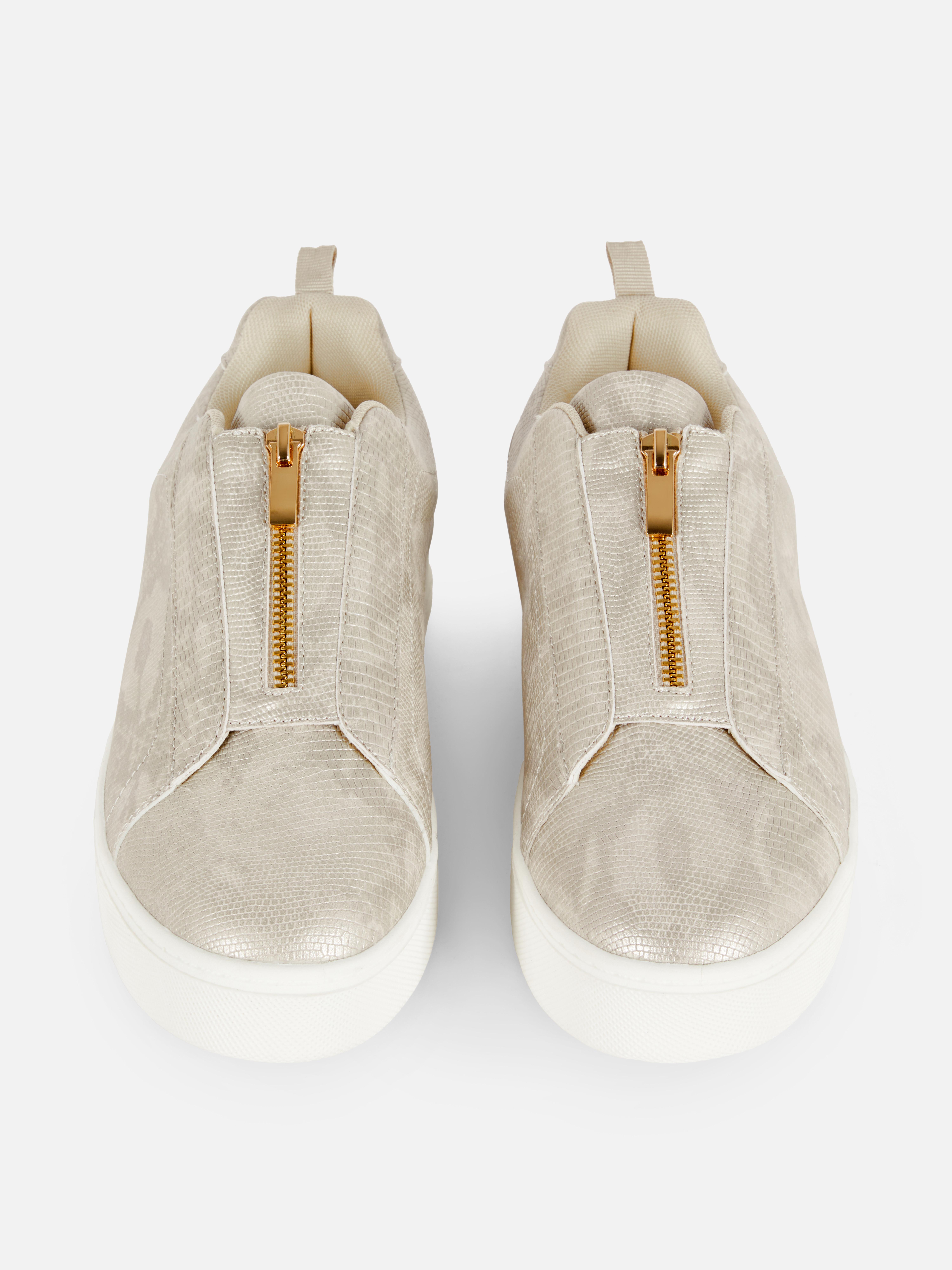 Flatform Zip Detail Trainers
