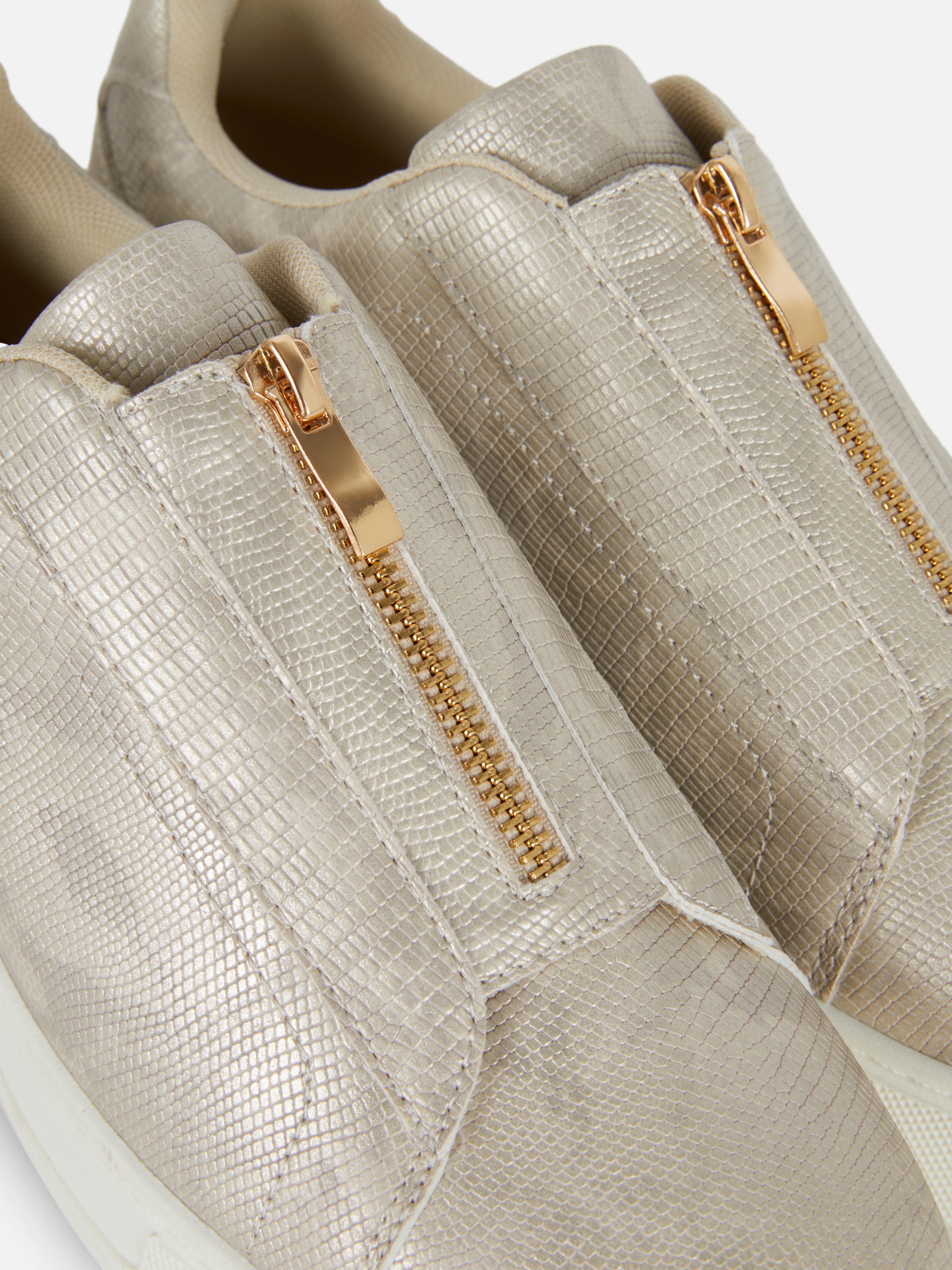 Flatform Zip Detail Trainers