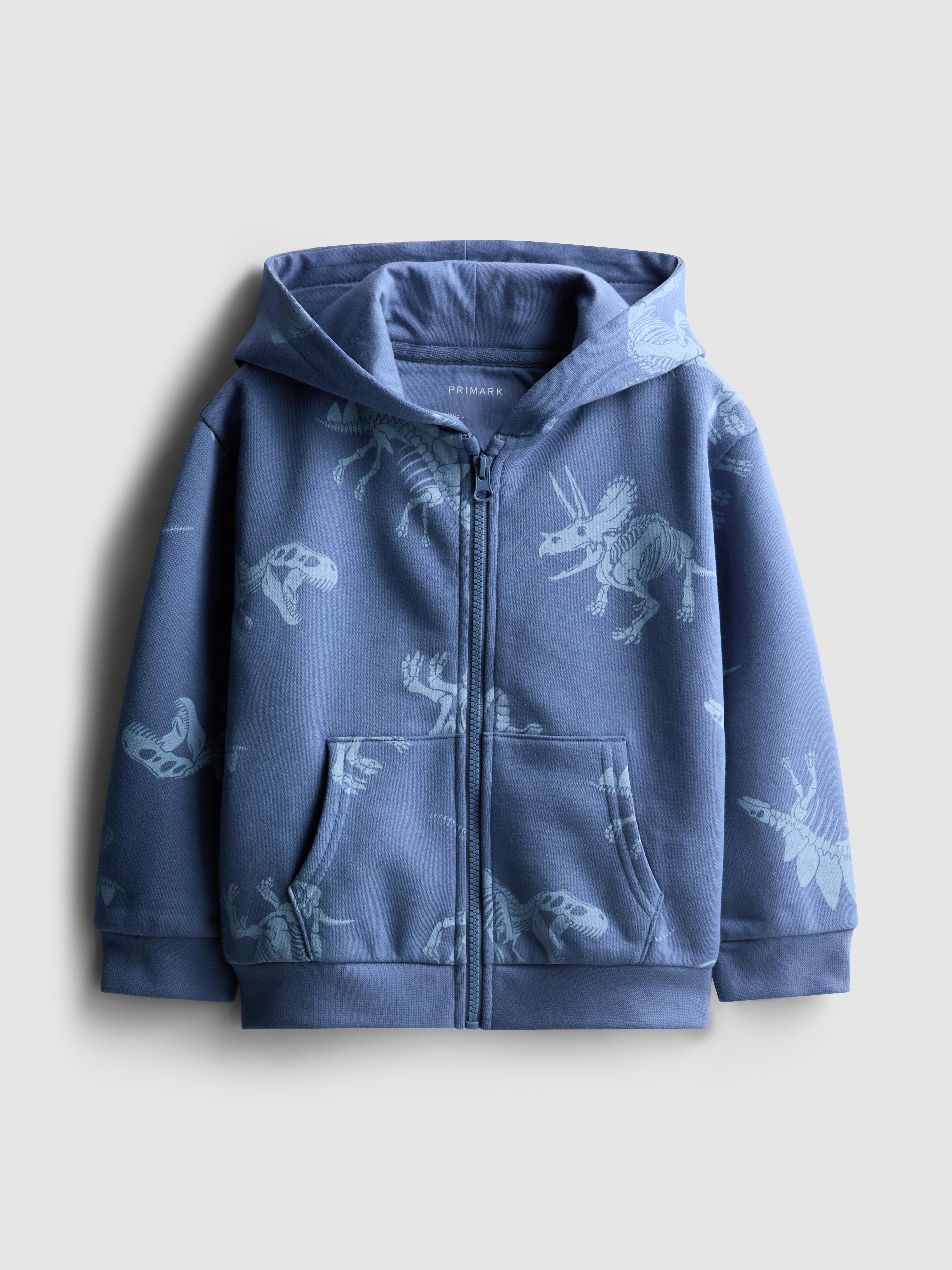 Boys Blue 1.5-8yrs | Zip-Up Graphic Hoodie