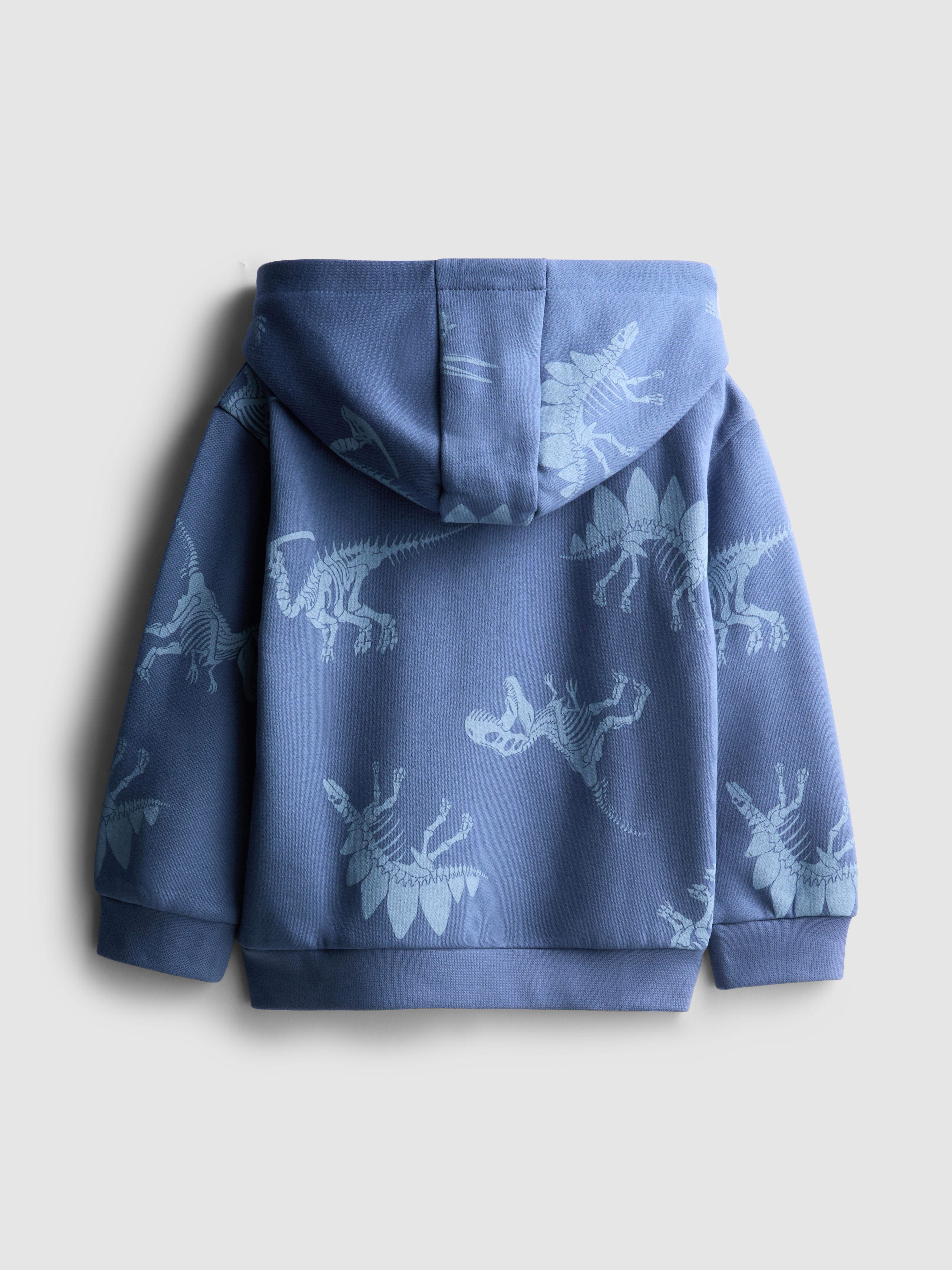 Boys Blue 1.5-8yrs | Zip-Up Graphic Hoodie