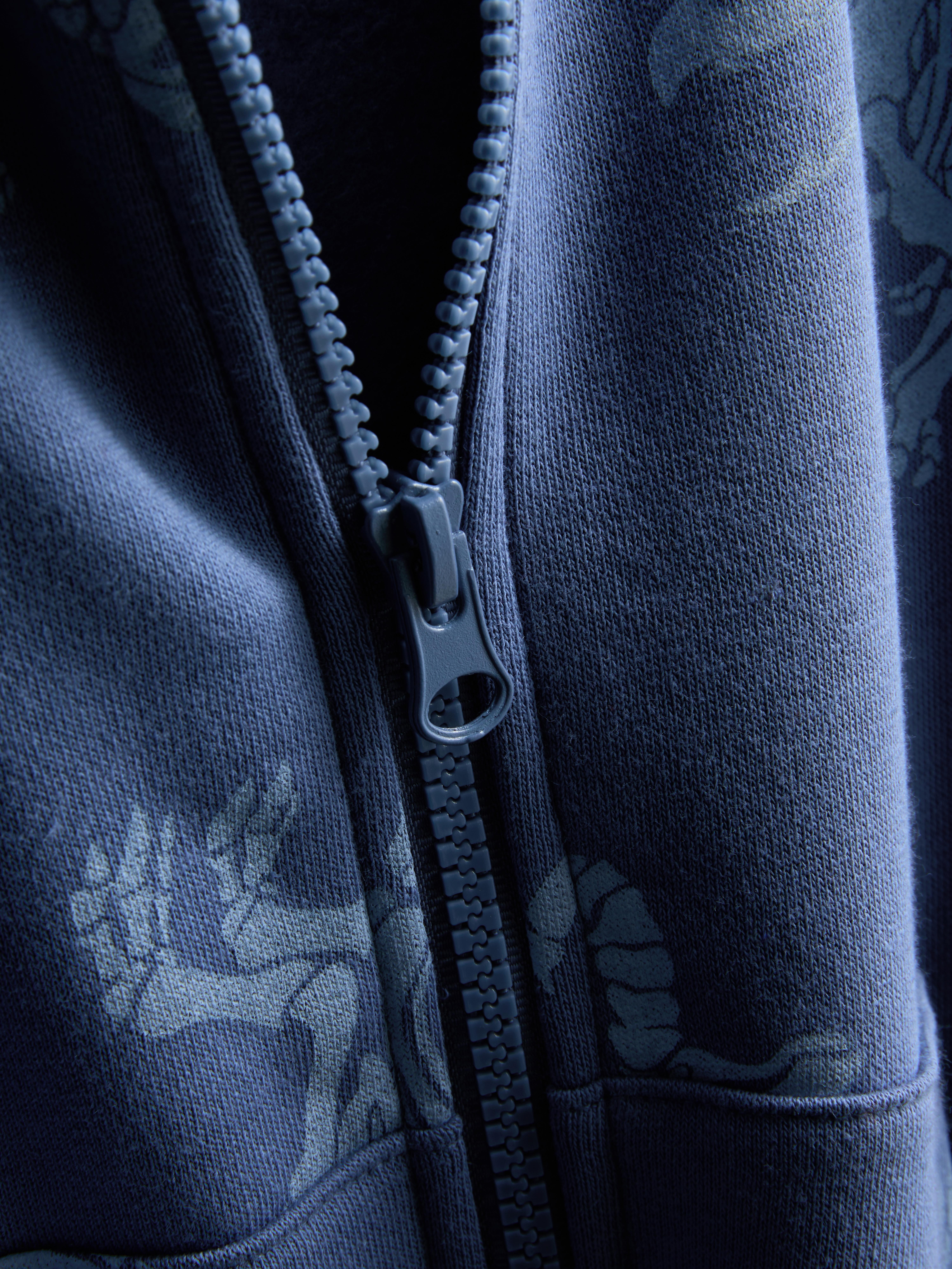 Boys Blue 1.5-8yrs | Zip-Up Graphic Hoodie