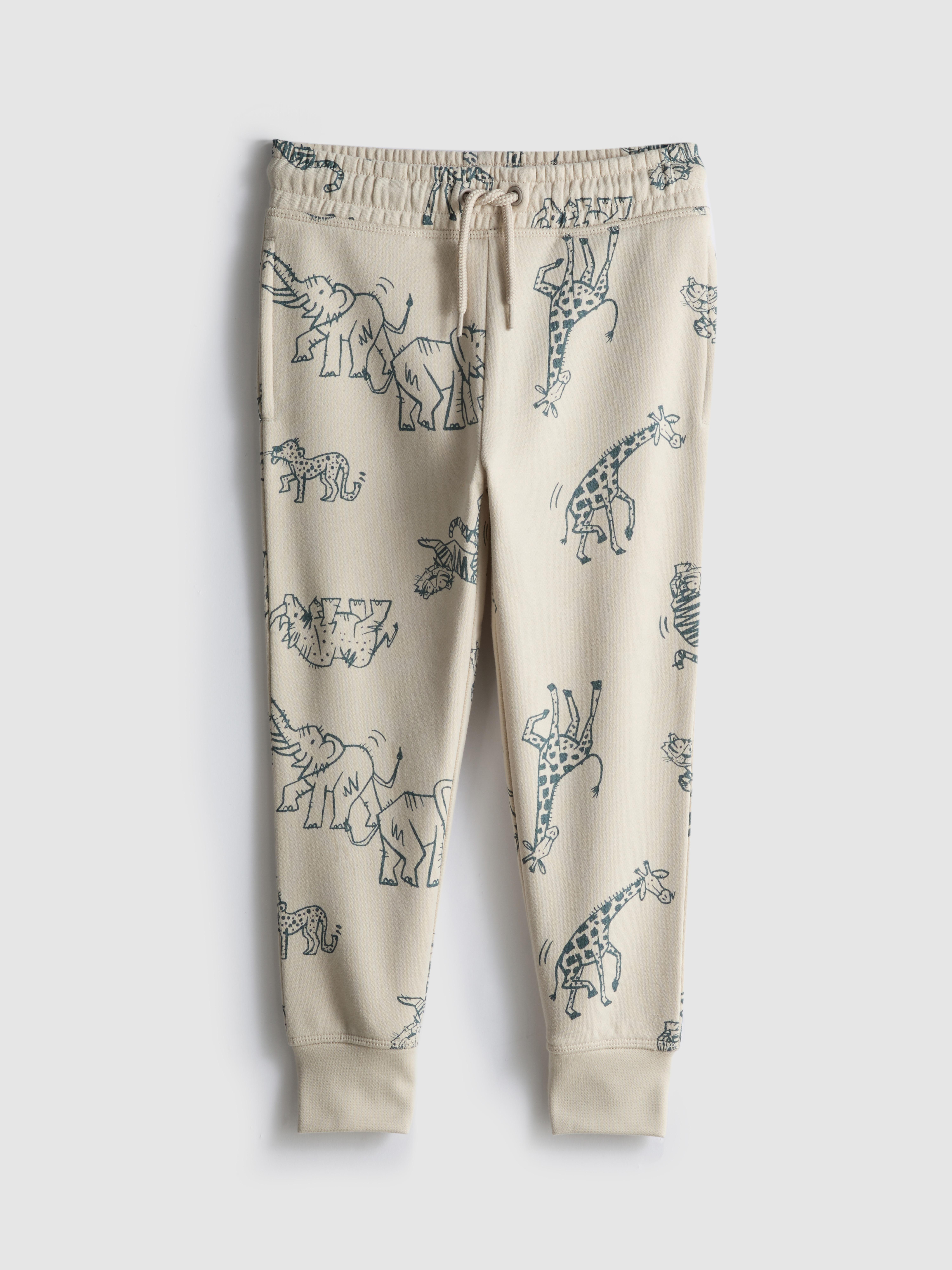 Boys Stone 1.5-8yrs | Cuffed Graphic Joggers