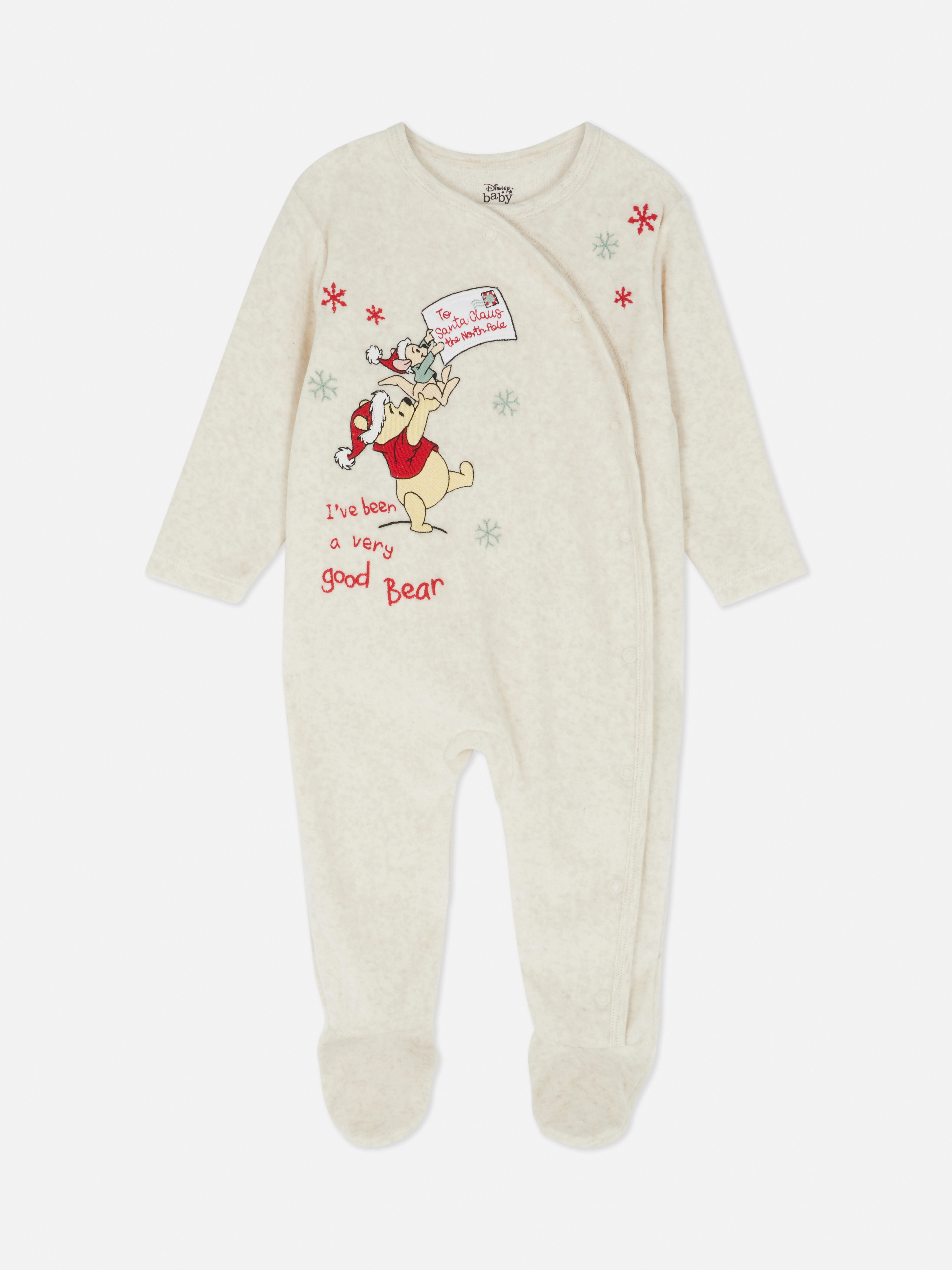 0-18mths | Disney’s Winnie the Pooh Christmas Wrap Newborn Sleepsuit