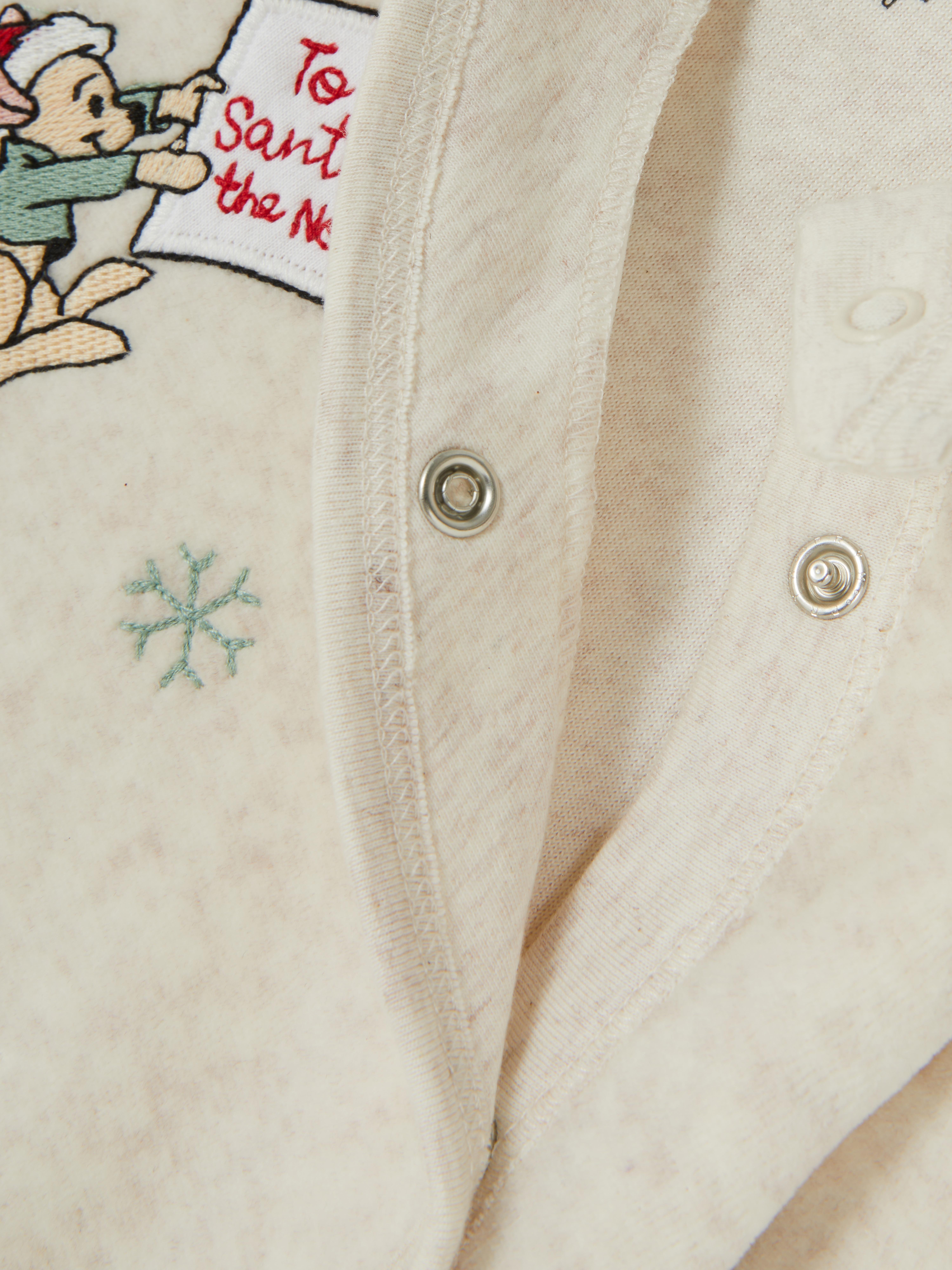 0-18mths | Disney’s Winnie the Pooh Christmas Wrap Newborn Sleepsuit