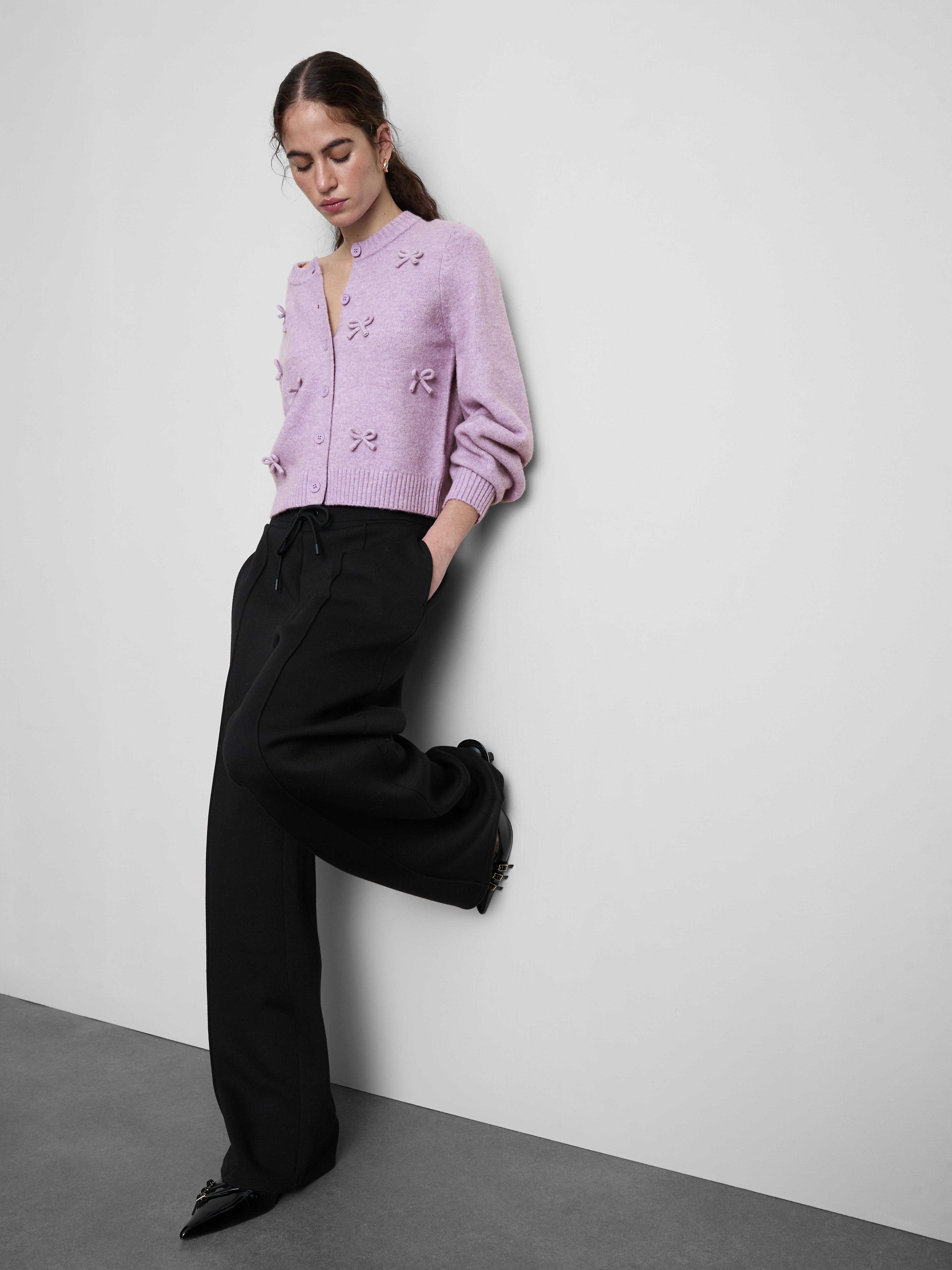 Gilet en maille à nœuds