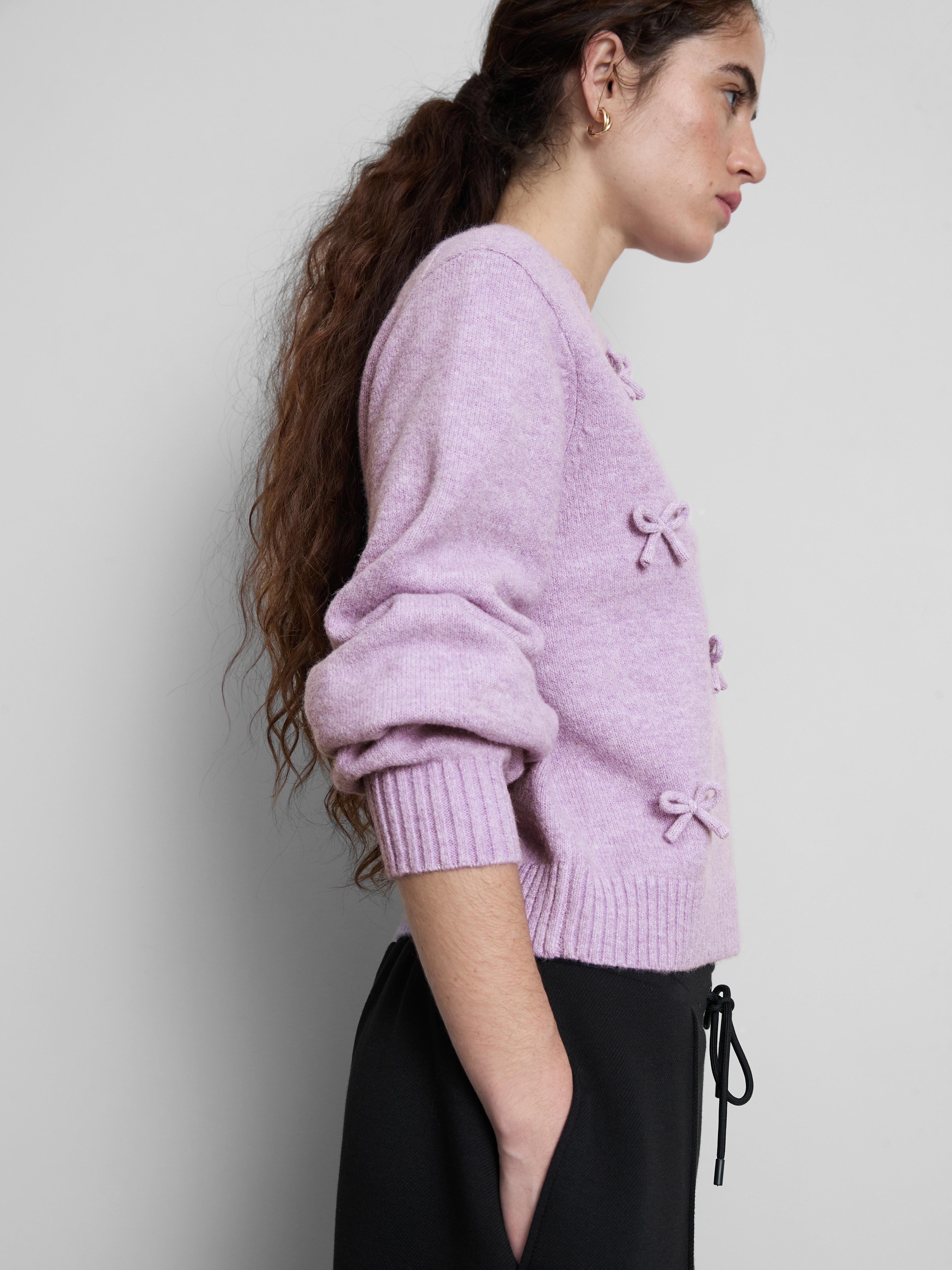 Gilet en maille à nœuds