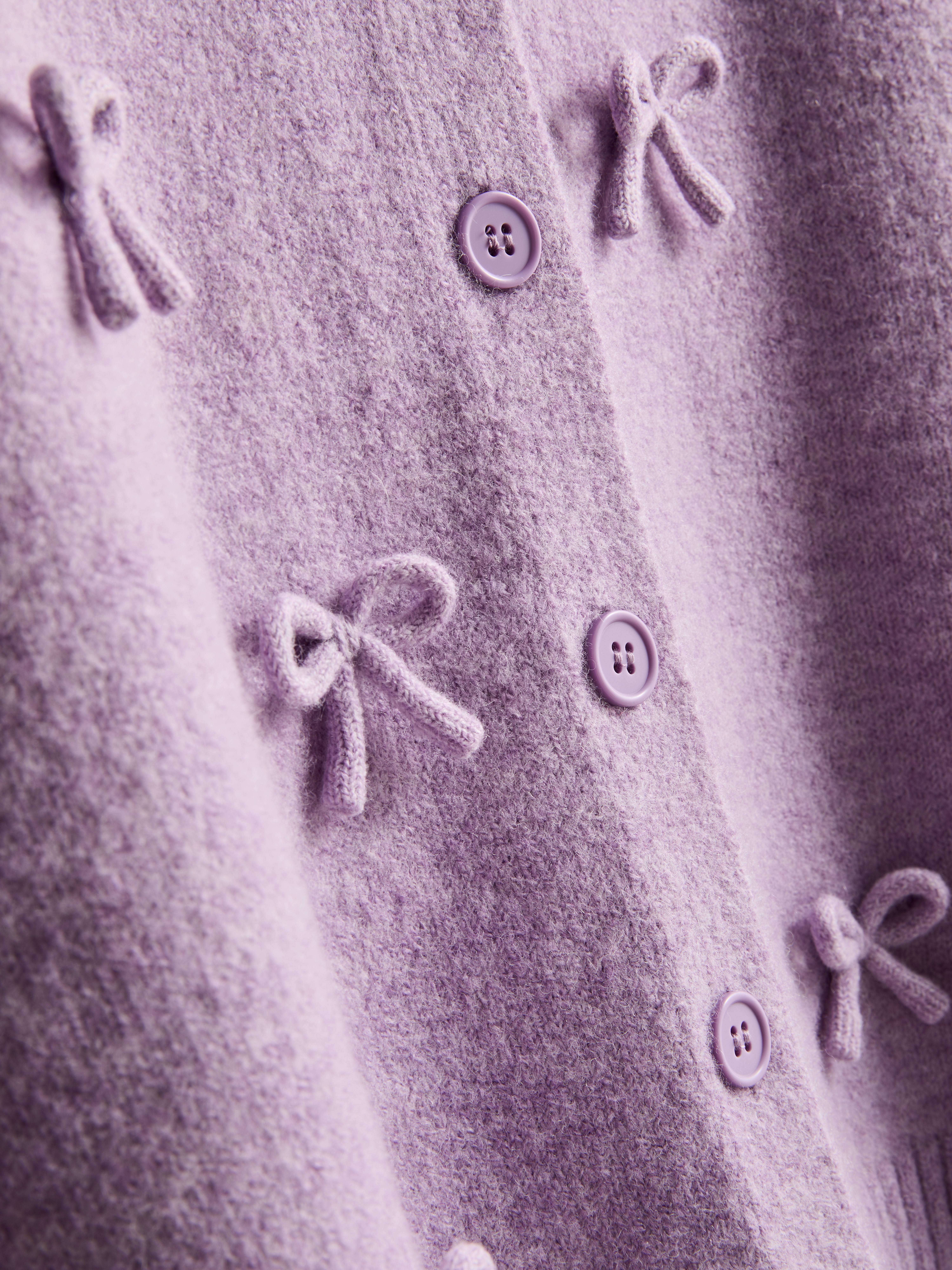 Bow Detail Knitted Cardigan