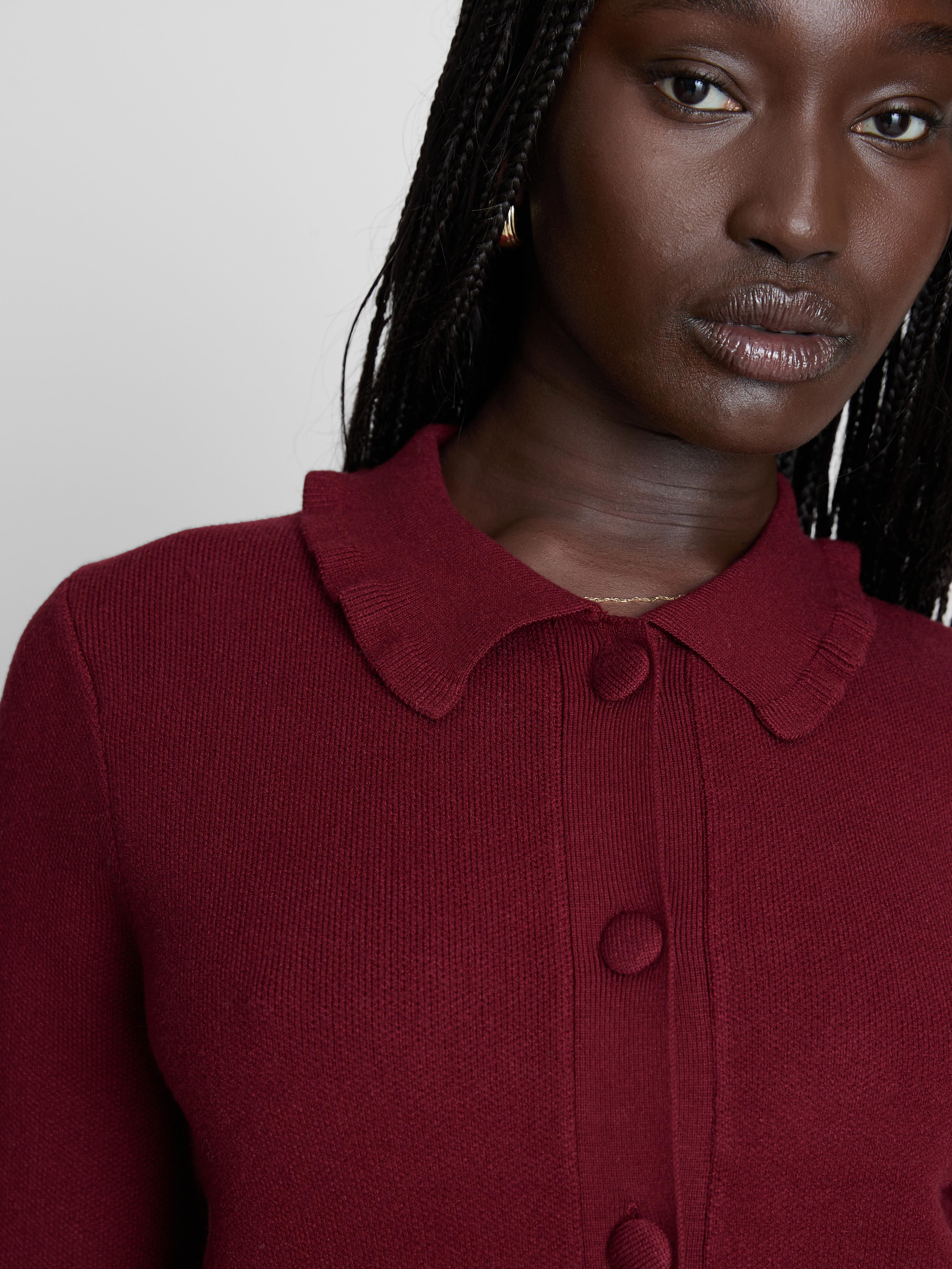 Frill Collar Cardigan