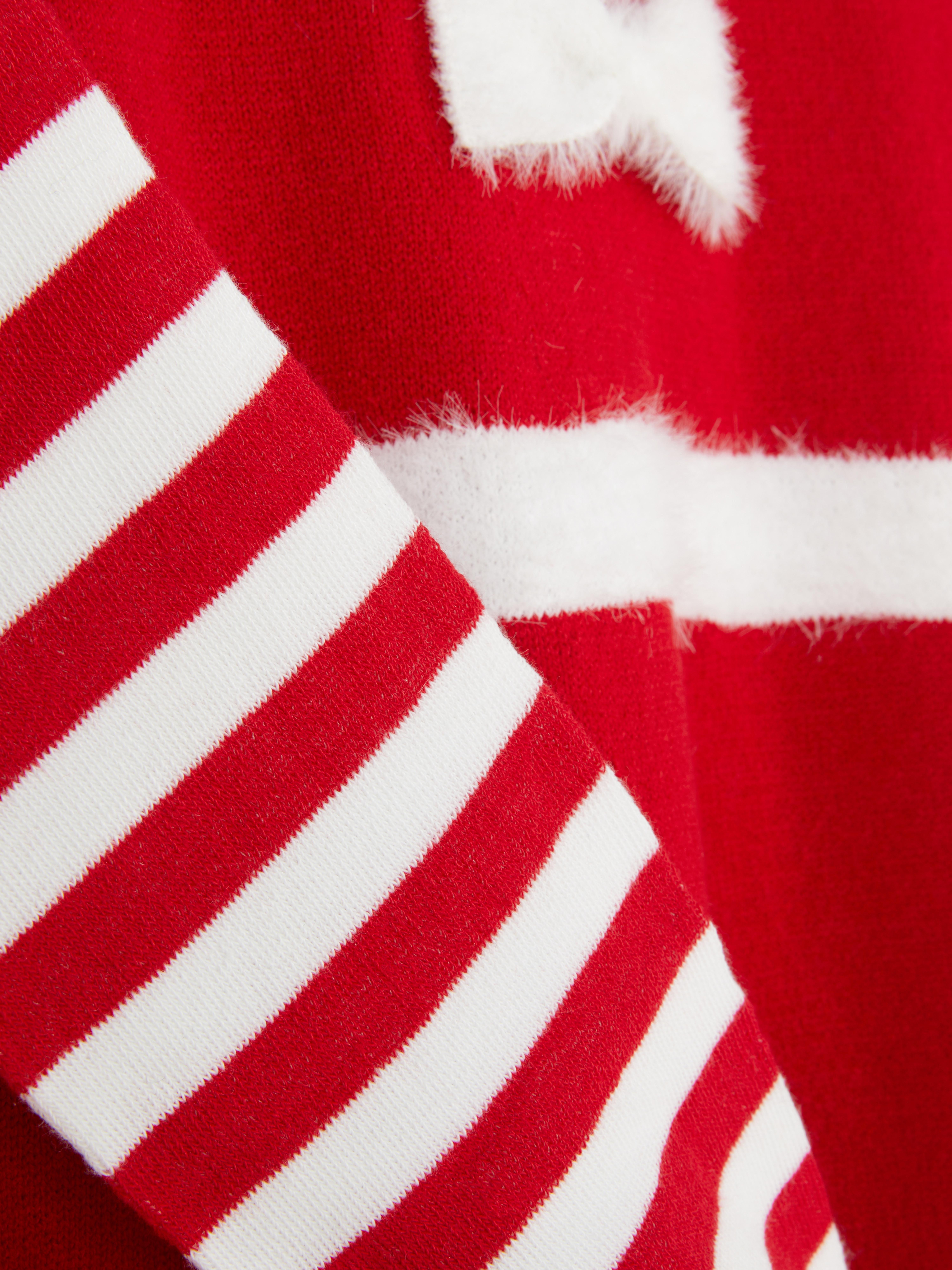 3–12 Jahre | Weihnachtsmann-Pulloverkleid und Strumpfhose