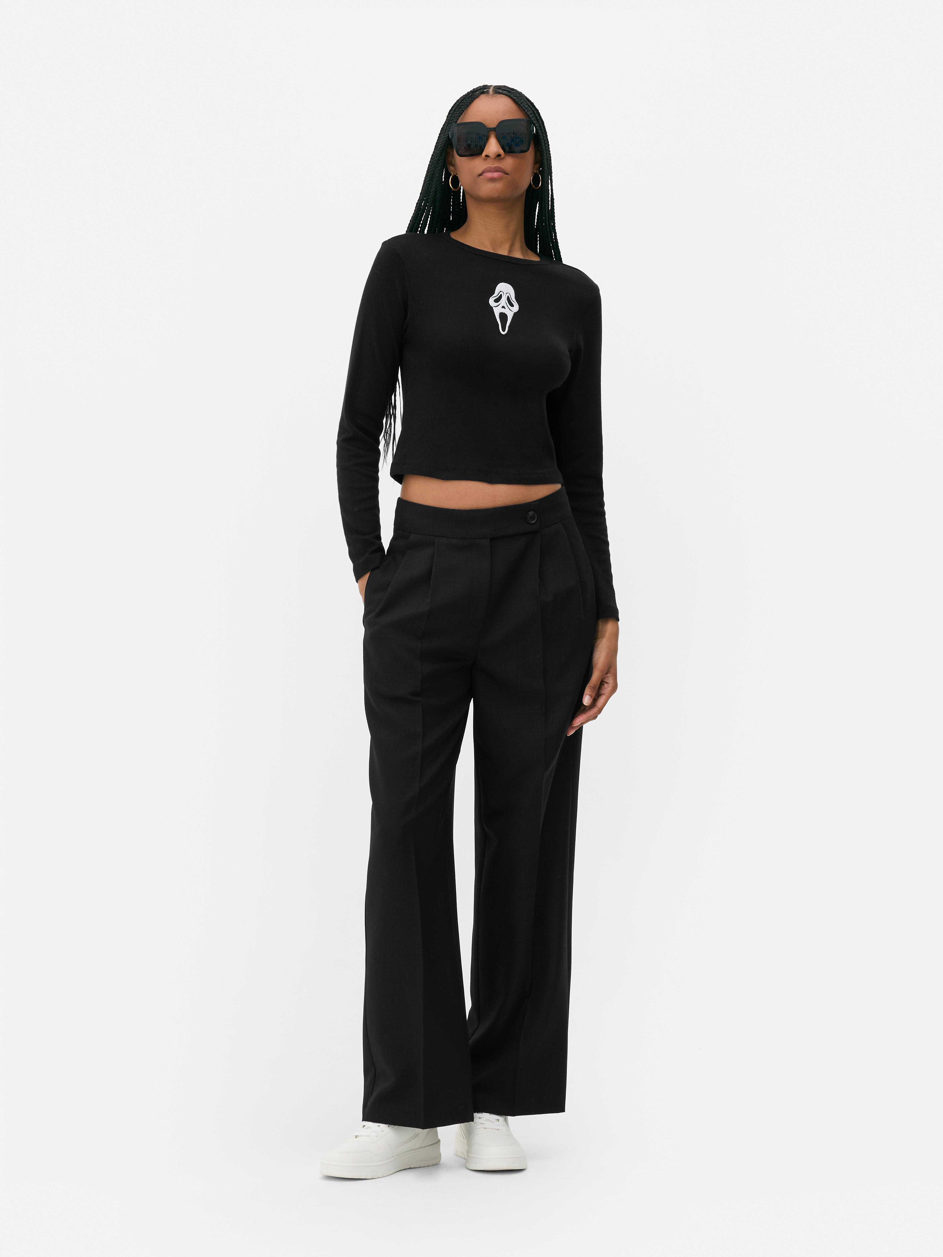 Camiseta tipo bebé de Ghostface de Scream
