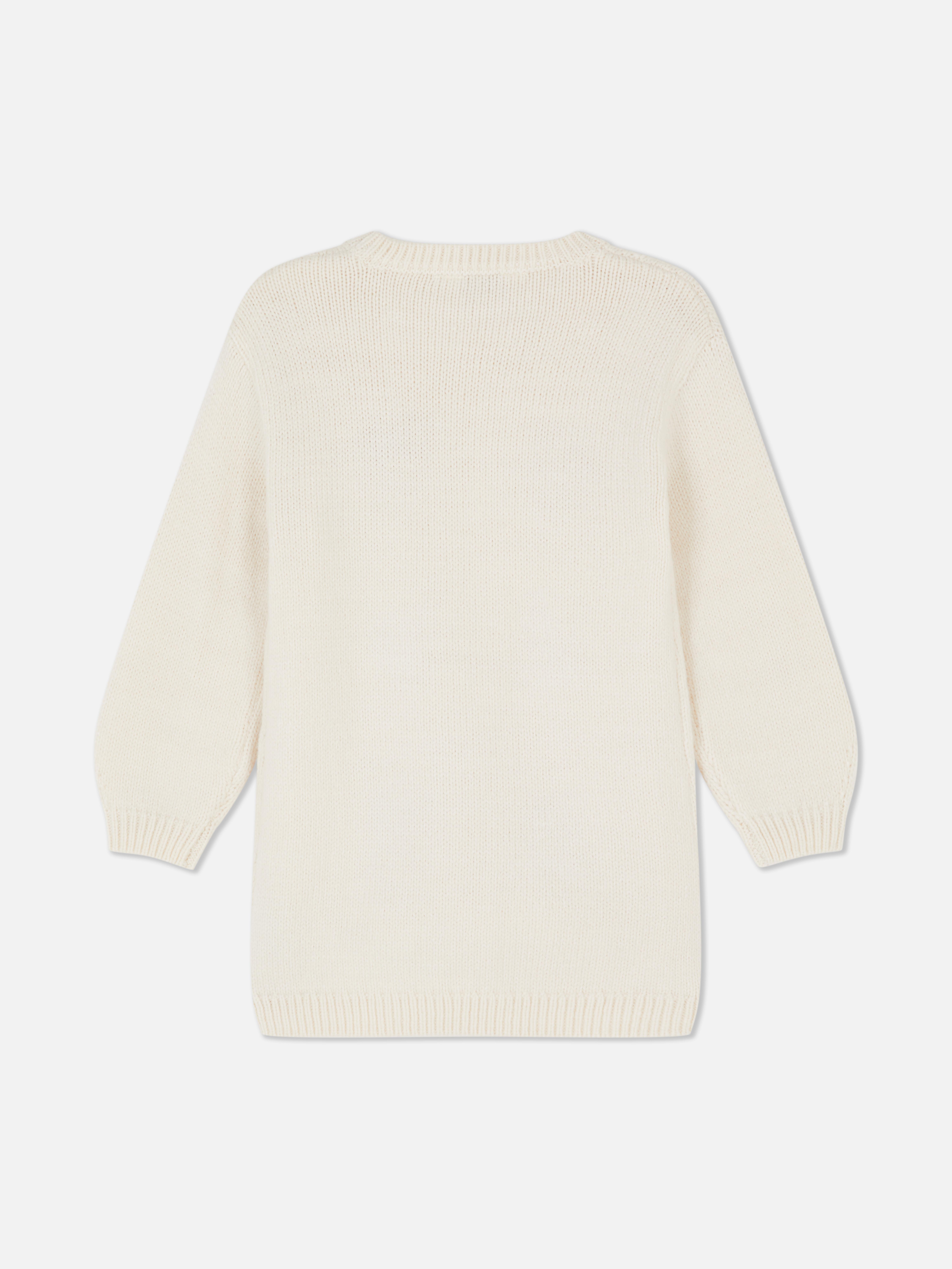 18 mois–8 ans | Robe pull renne de Noël et collants