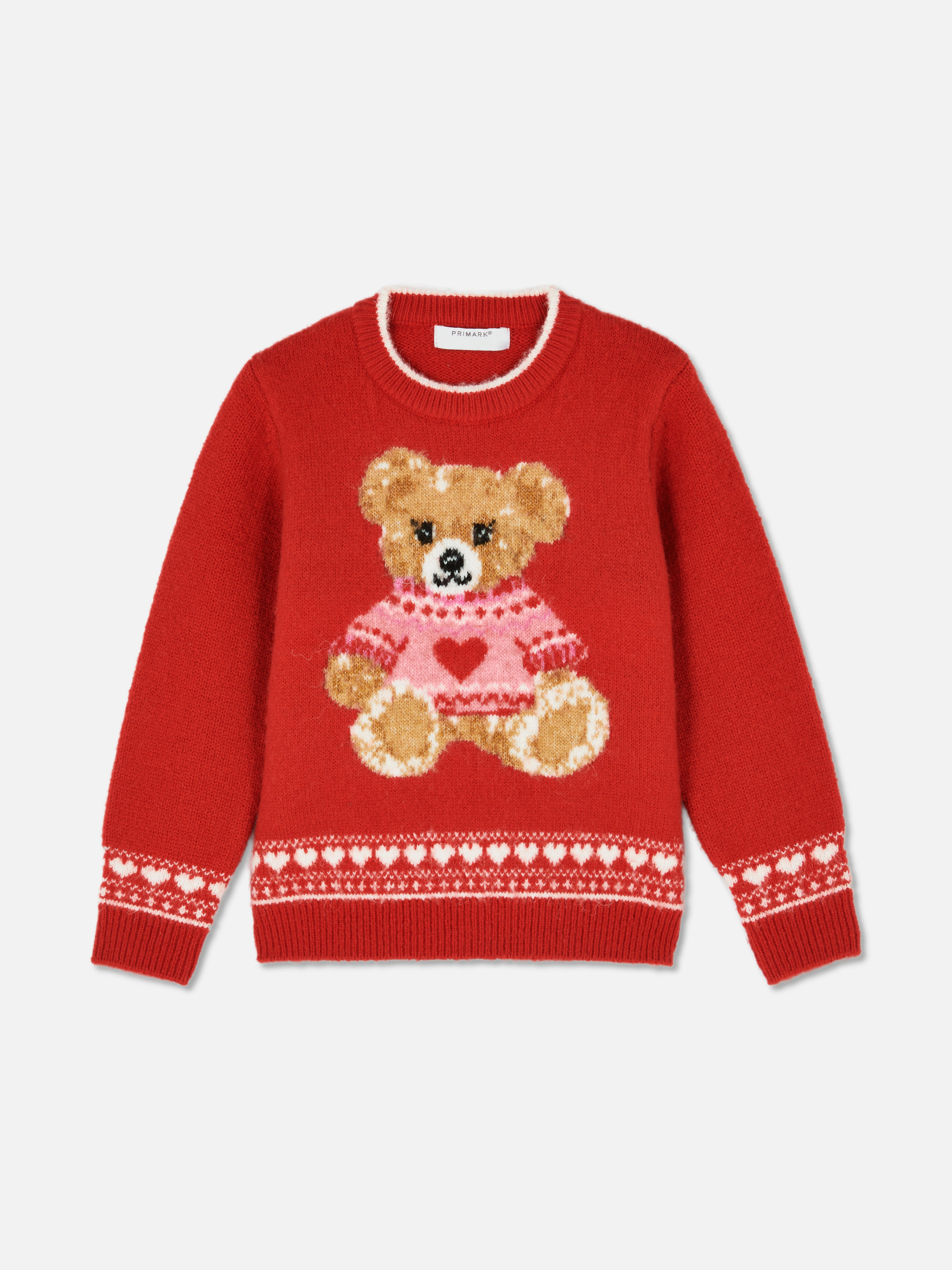 18 mois–8 ans | Pull assorti pour la famille à motif ours pour enfant