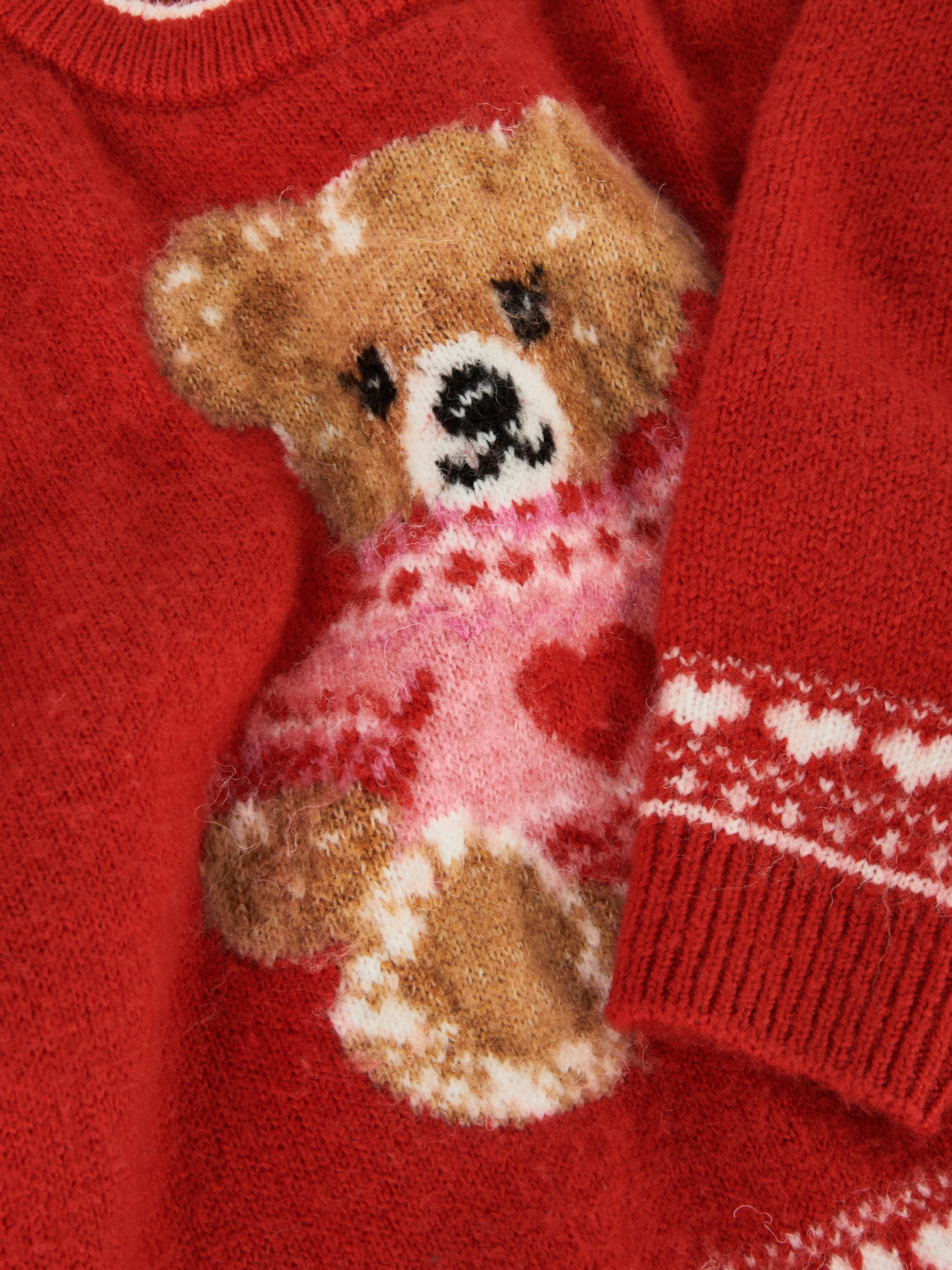 18 mois–8 ans | Pull assorti pour la famille à motif ours pour enfant