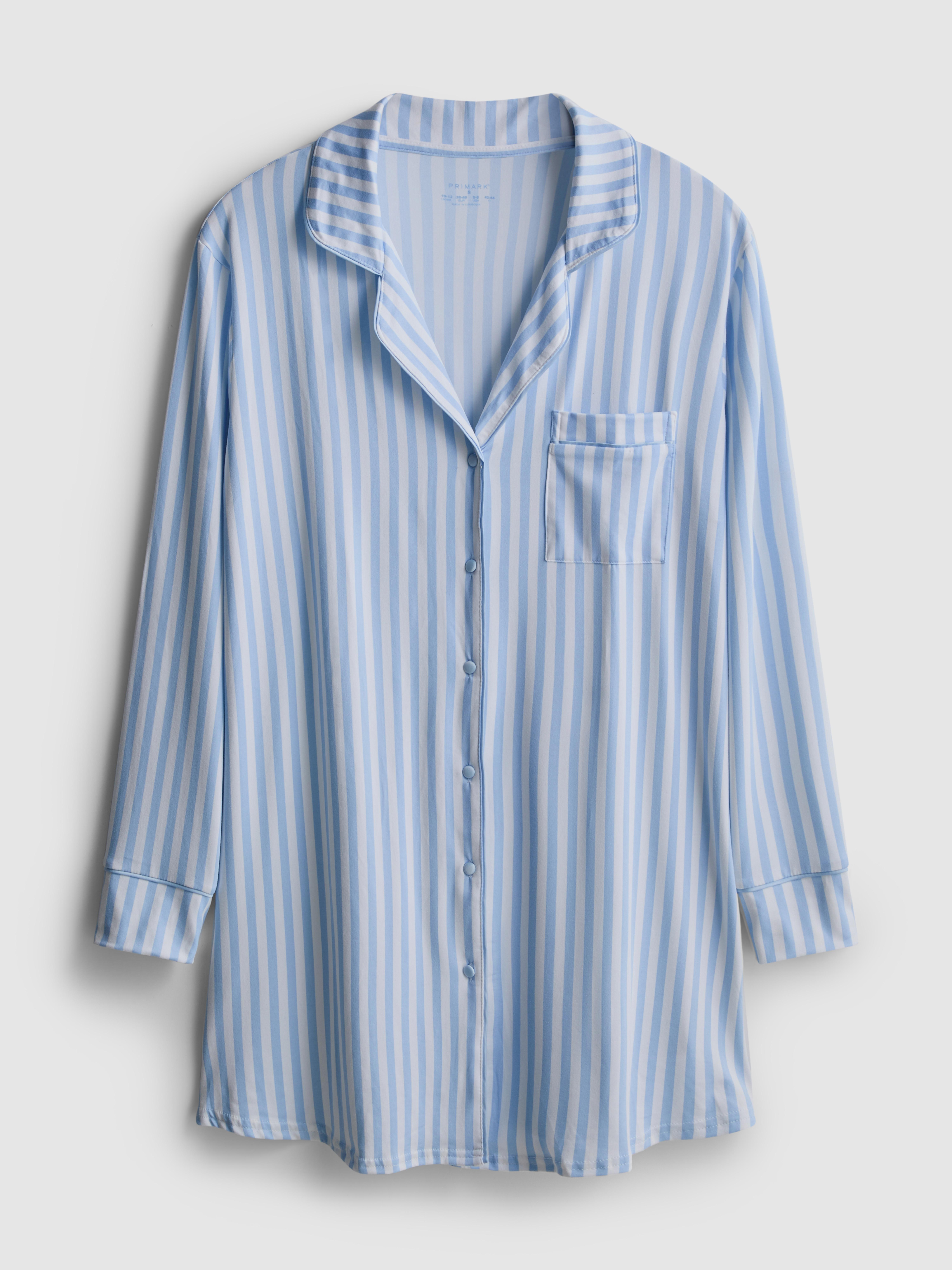 Relaxed Piped Nightshirt