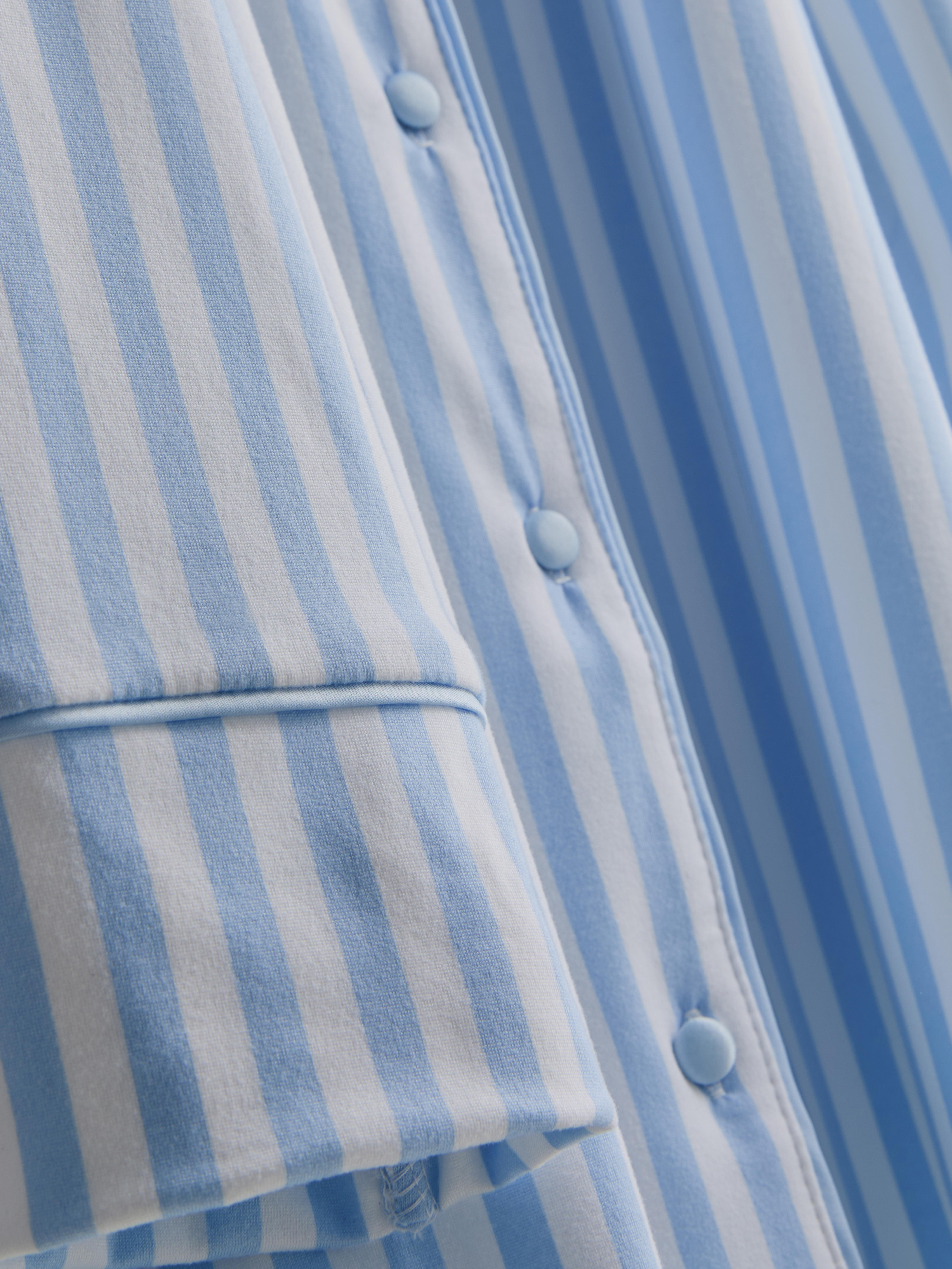 Relaxed Piped Nightshirt