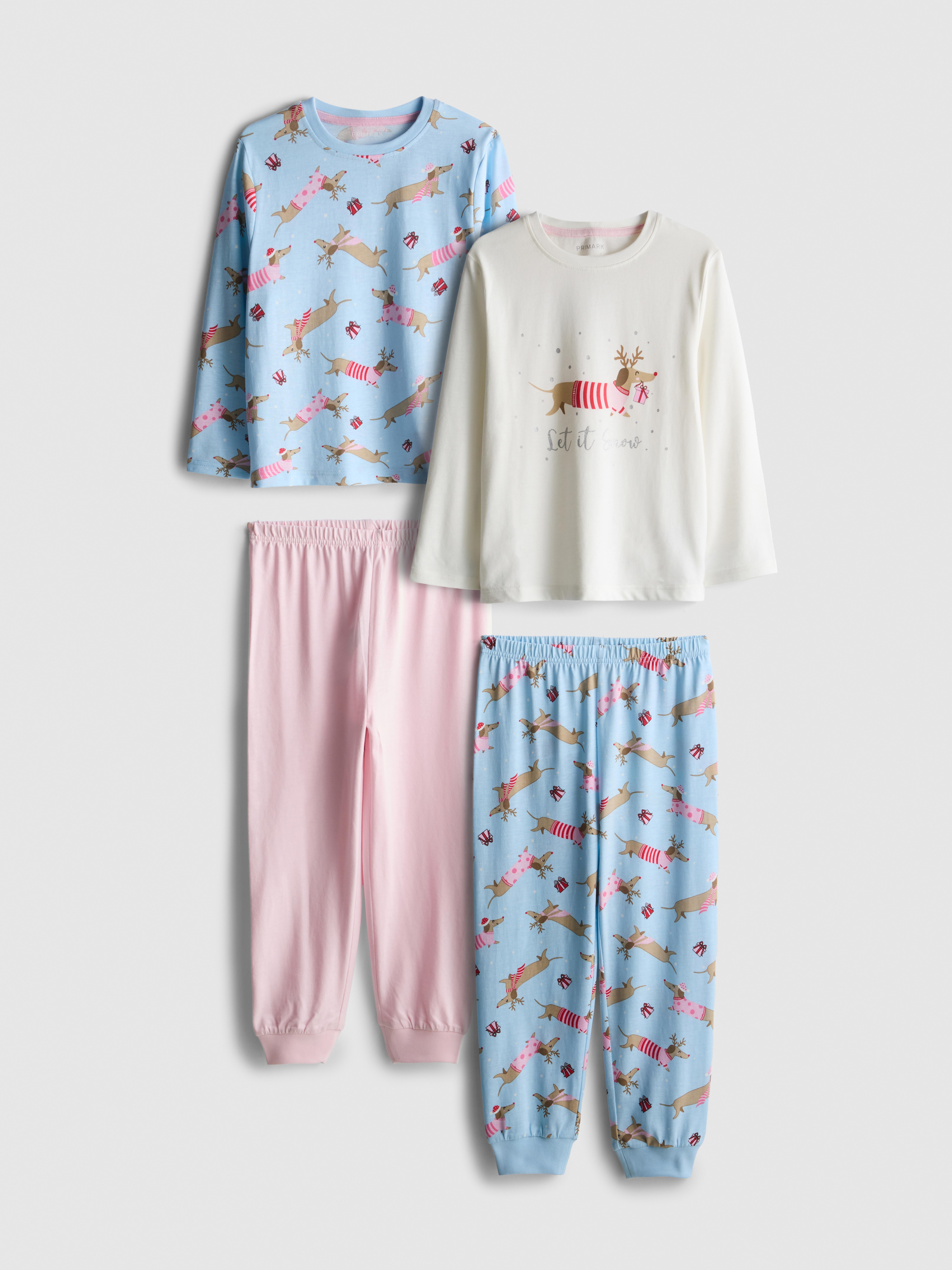 1.5-8yrs | 2pk Christmas Dachshund Graphic Pyjamas