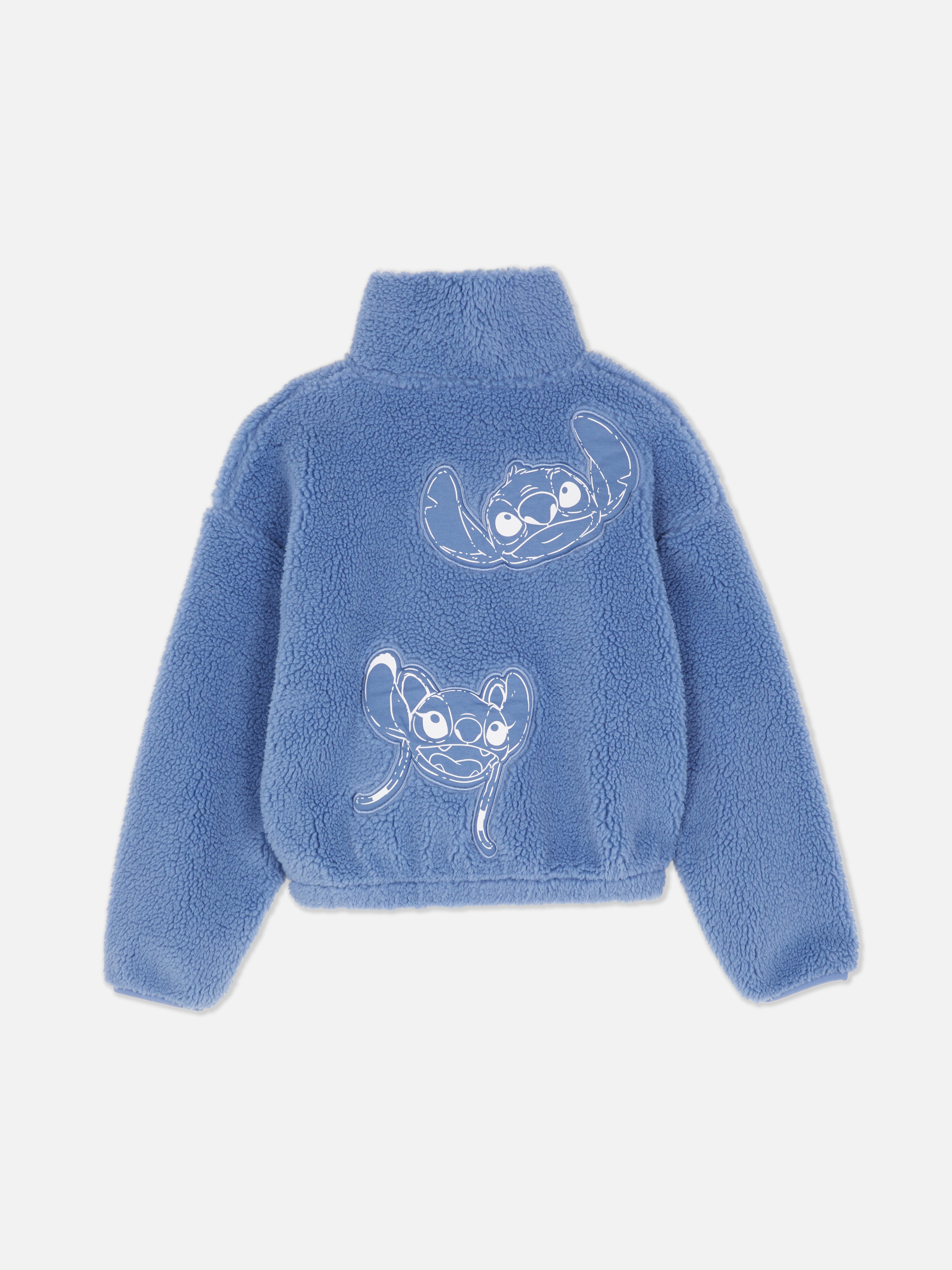 7-15yrs | Disney’s Stitch Fleece Funnel Neck Sweatshirt