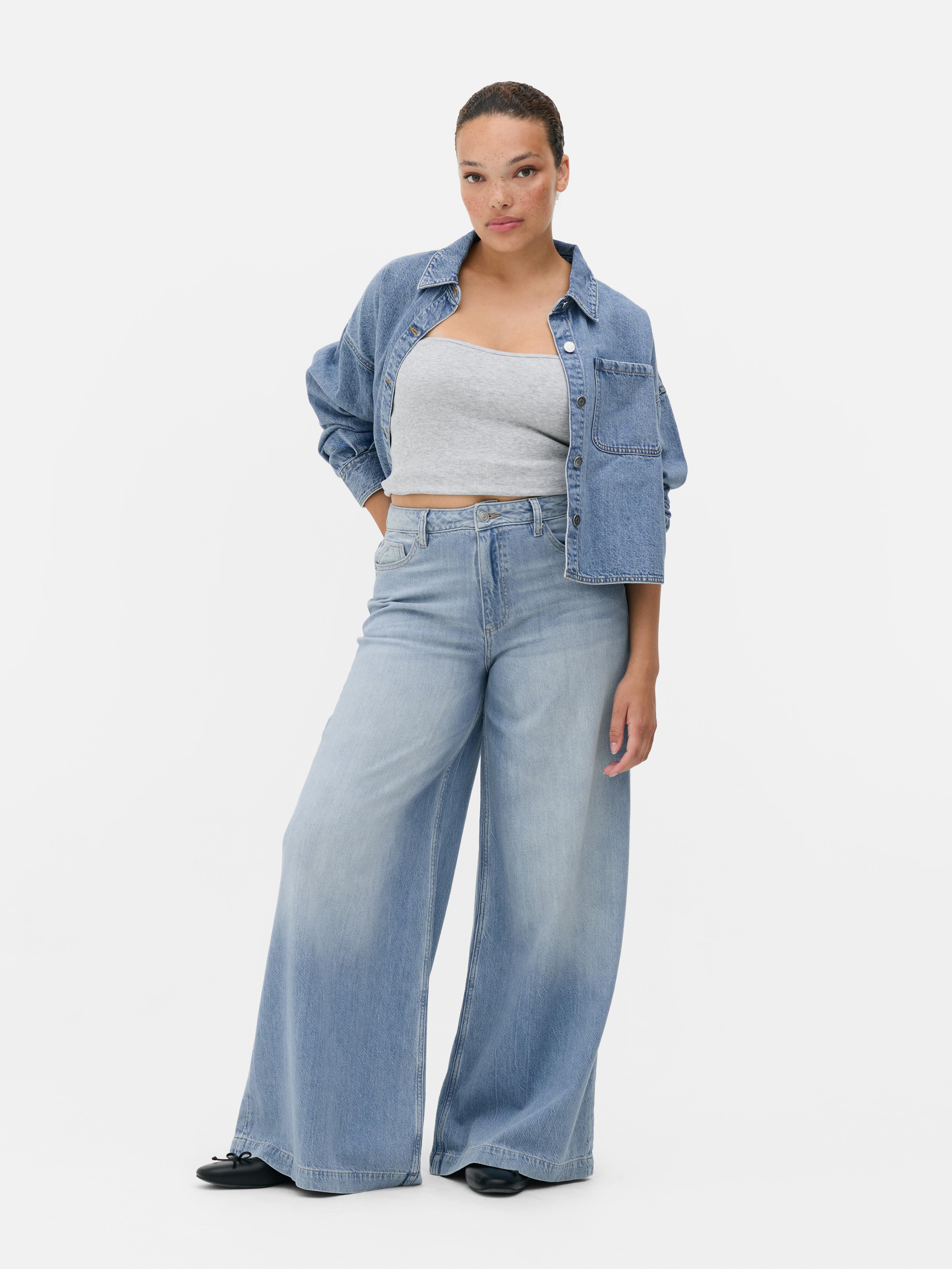 Jean palazzo taille haute