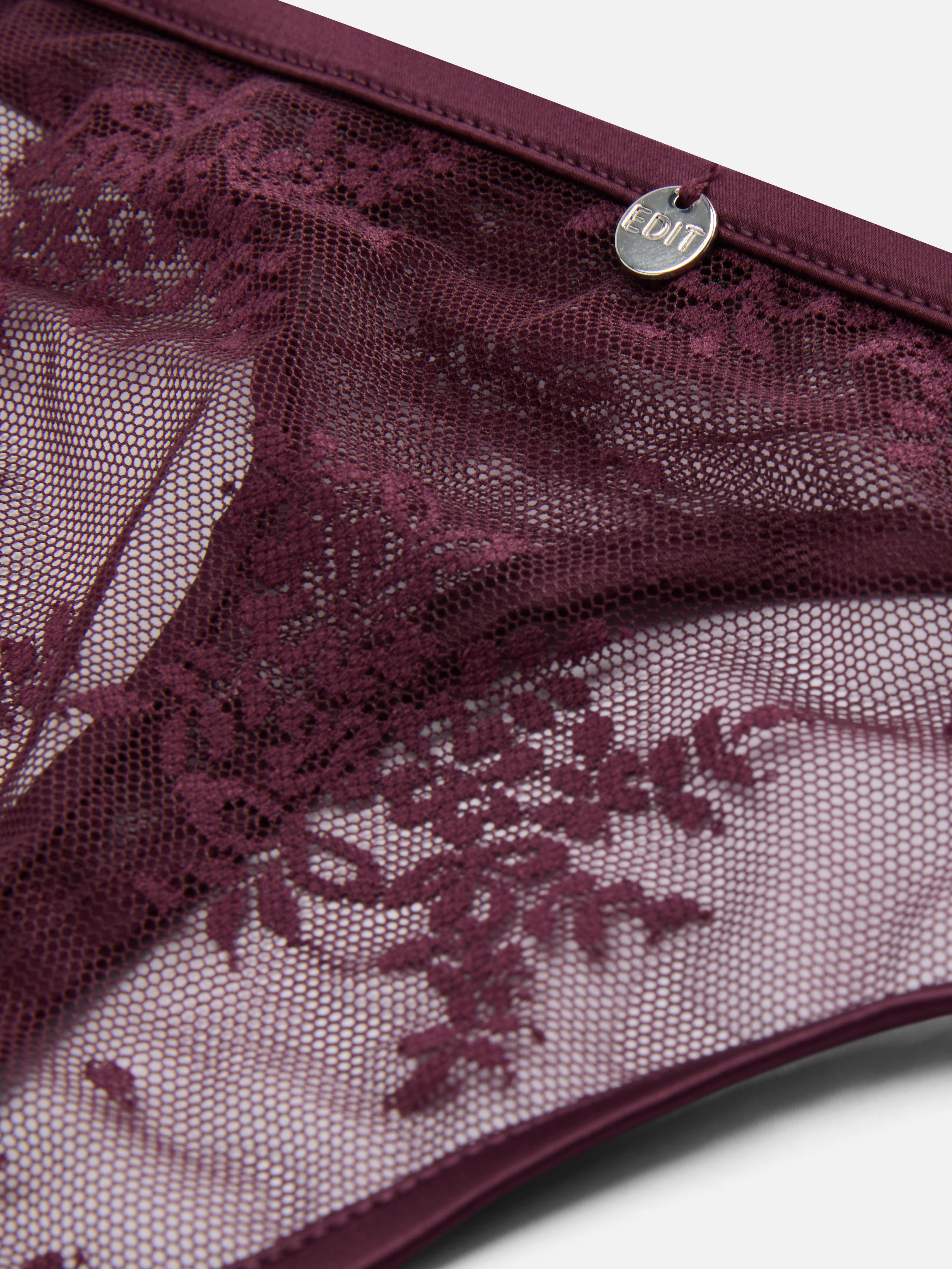 The Edit Lace Thong