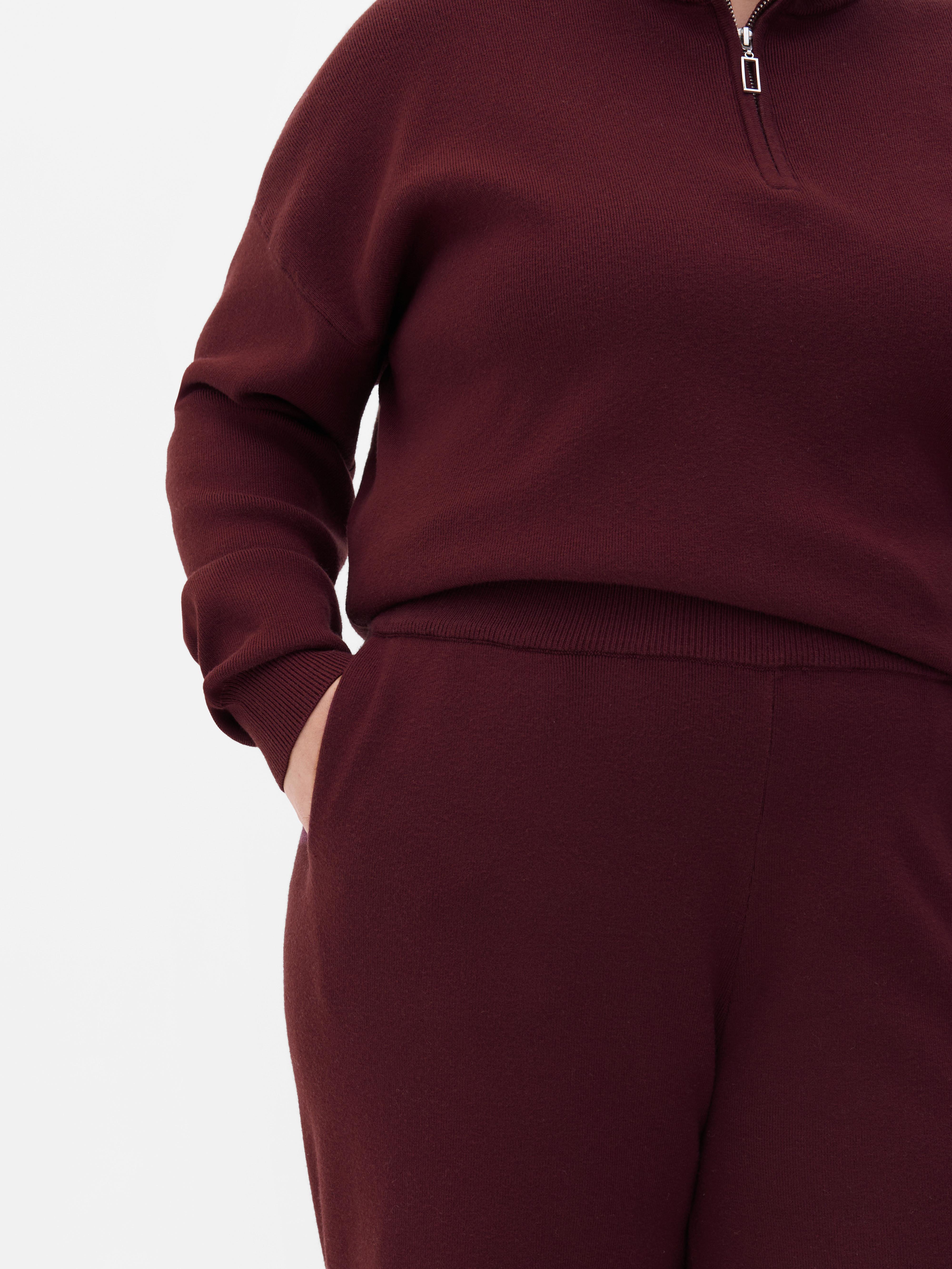 Pantalones de pernera ancha compactos