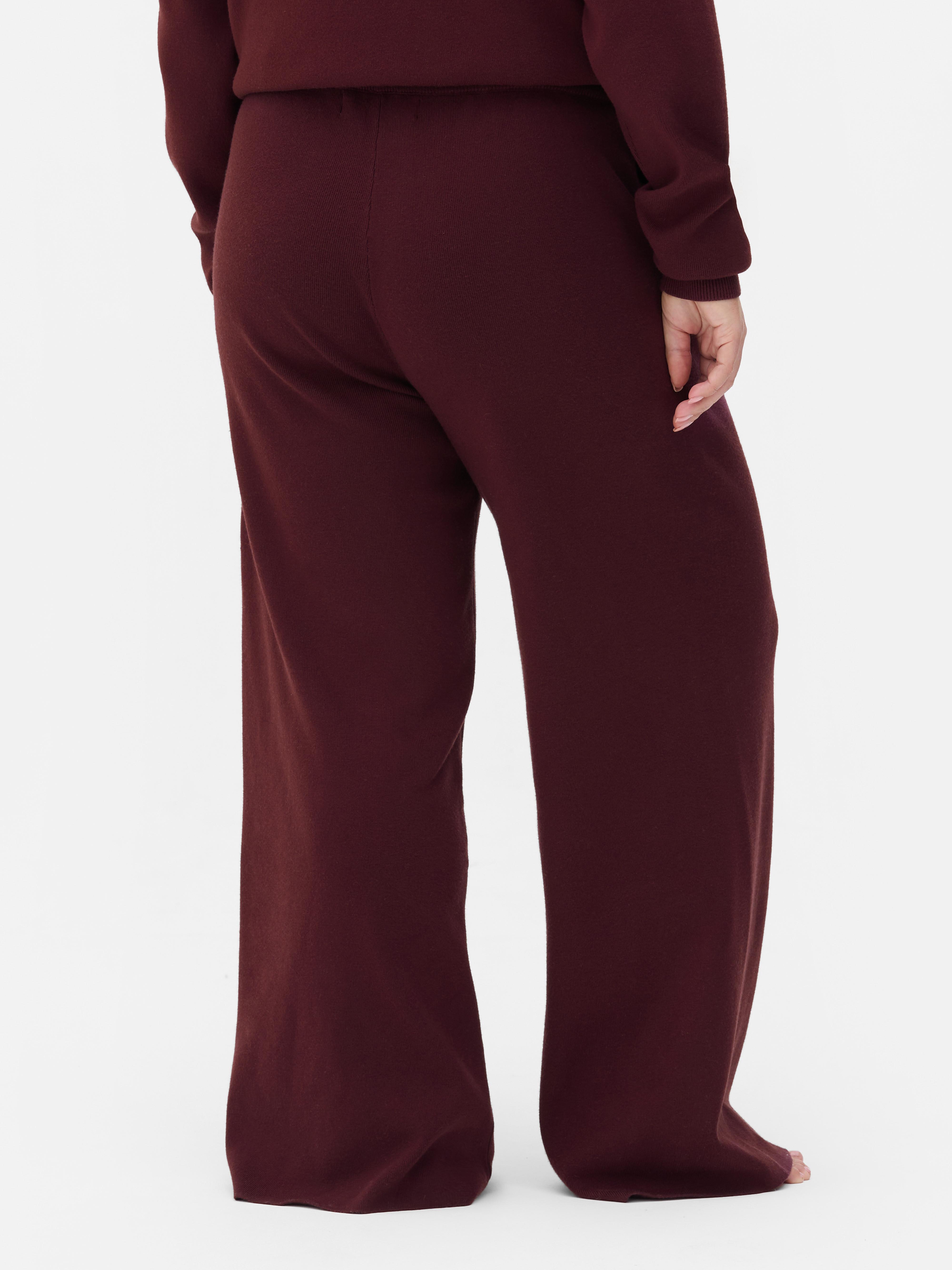 Pantalones de pernera ancha compactos