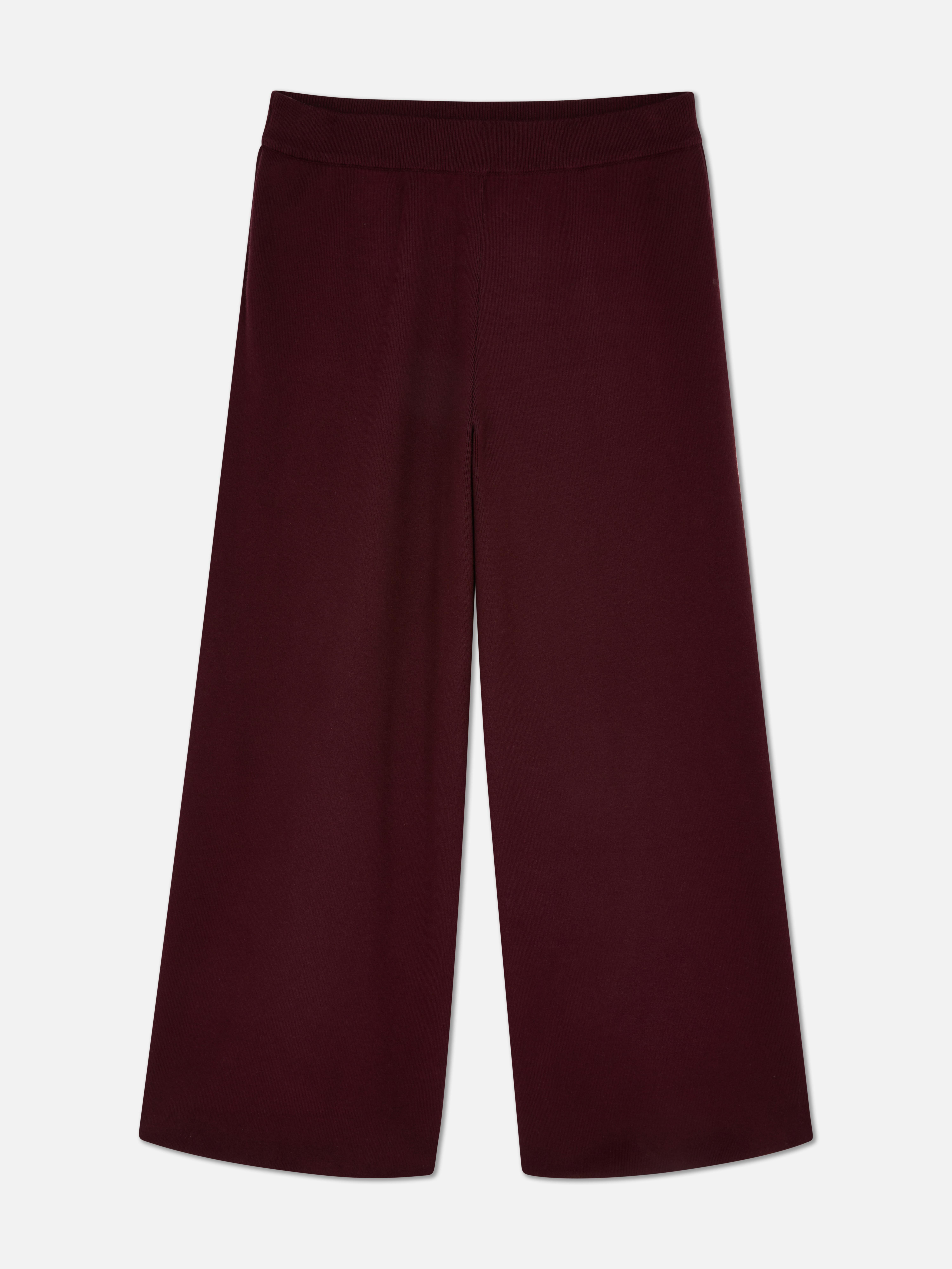 Pantalones de pernera ancha compactos