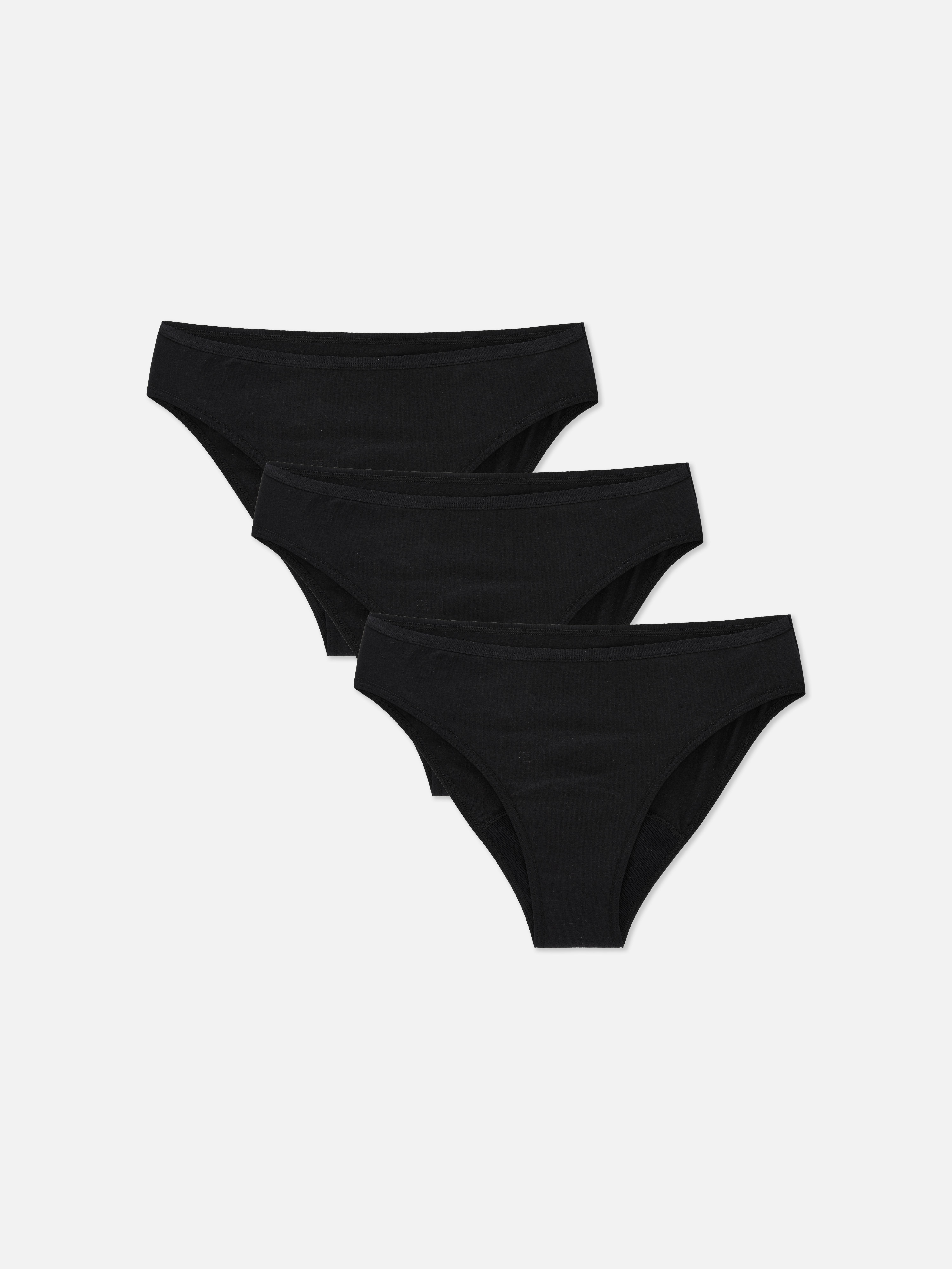 3pk Cotton Mini Brief Period Pants