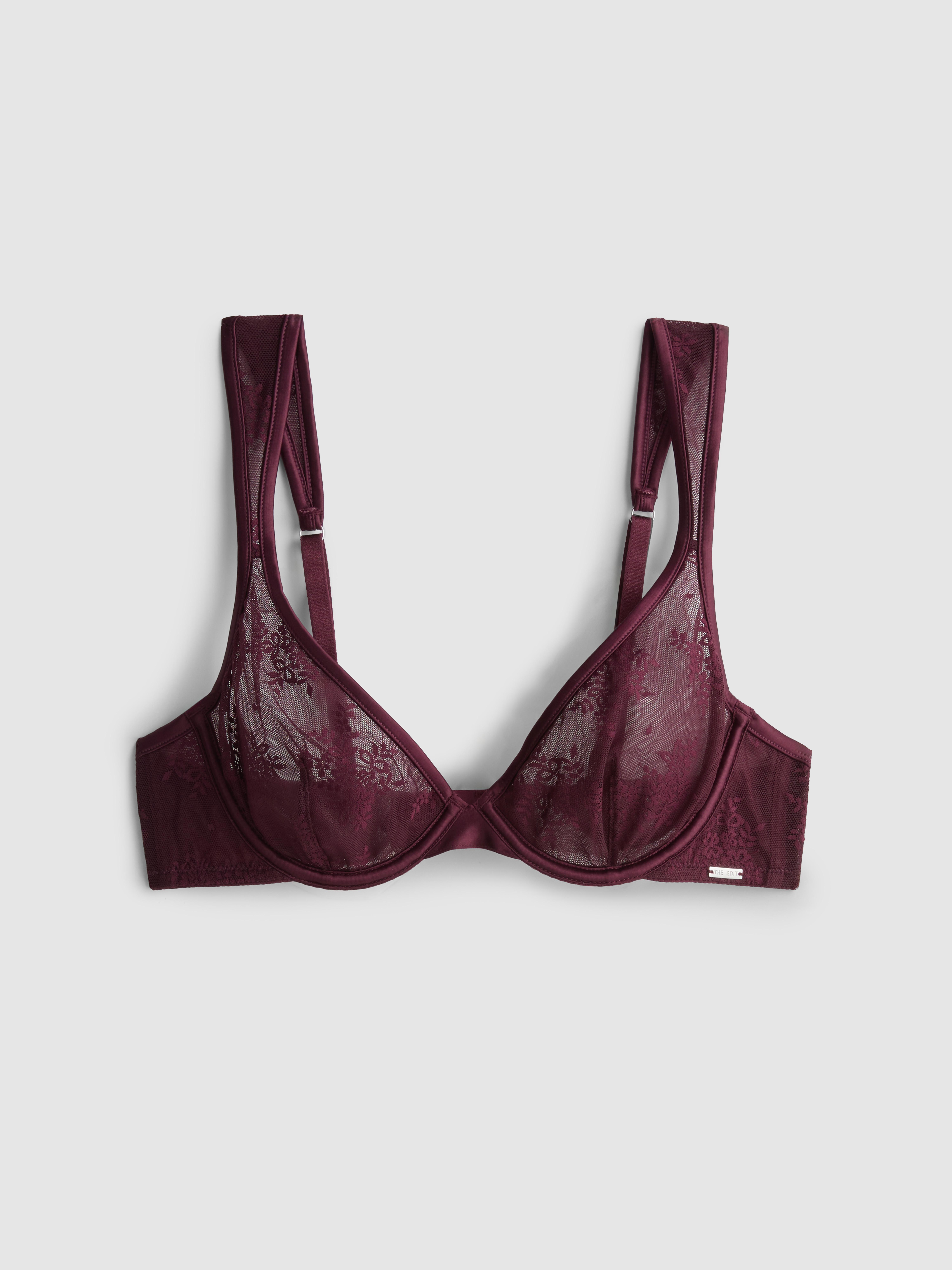 The Edit Non Padded Lace Bra