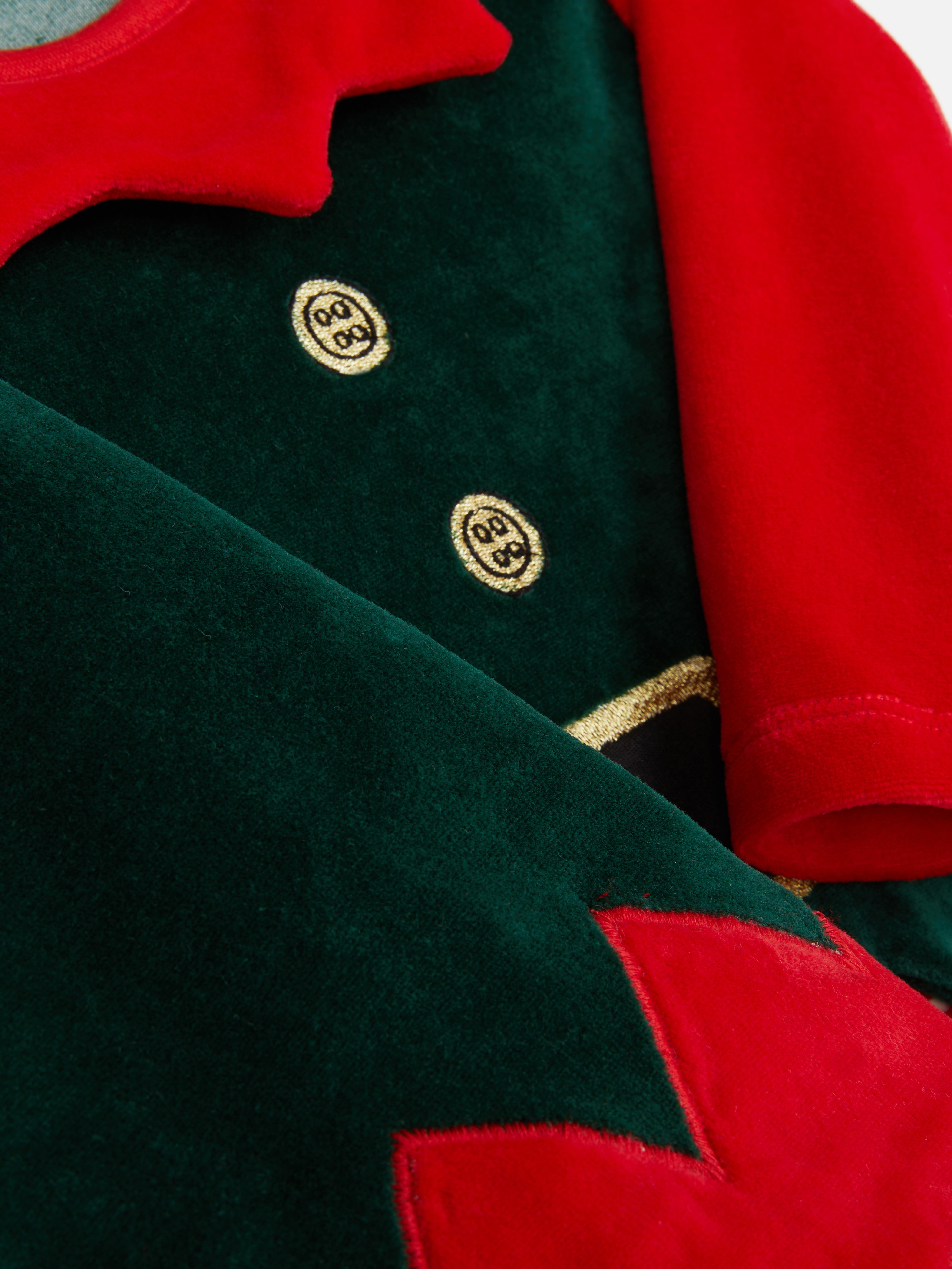 0-18mths | Christmas Elf Newborn Sleepsuit and Hat Set