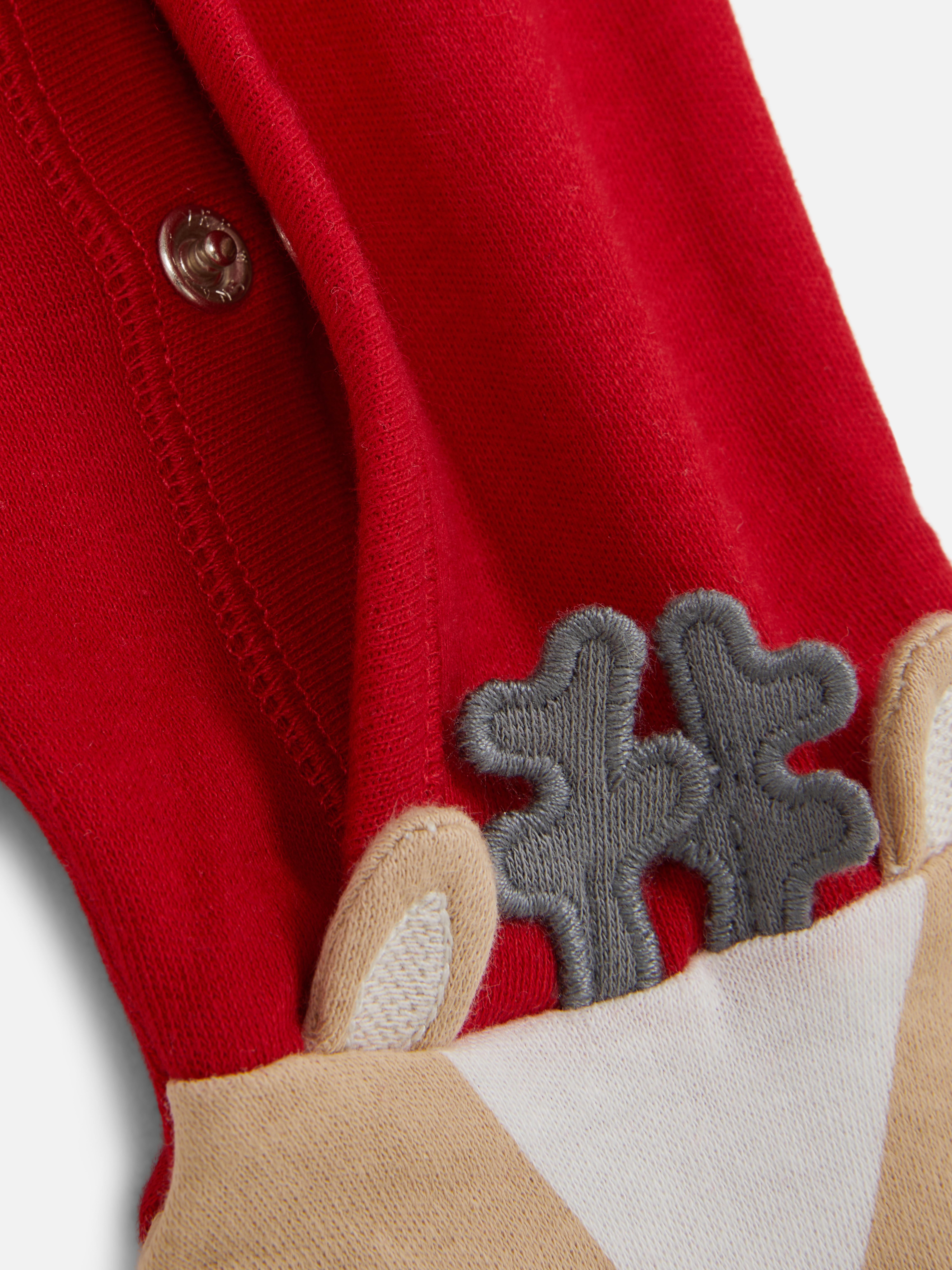 0-24mths | Christmas Reindeer Wrap Sleepsuit