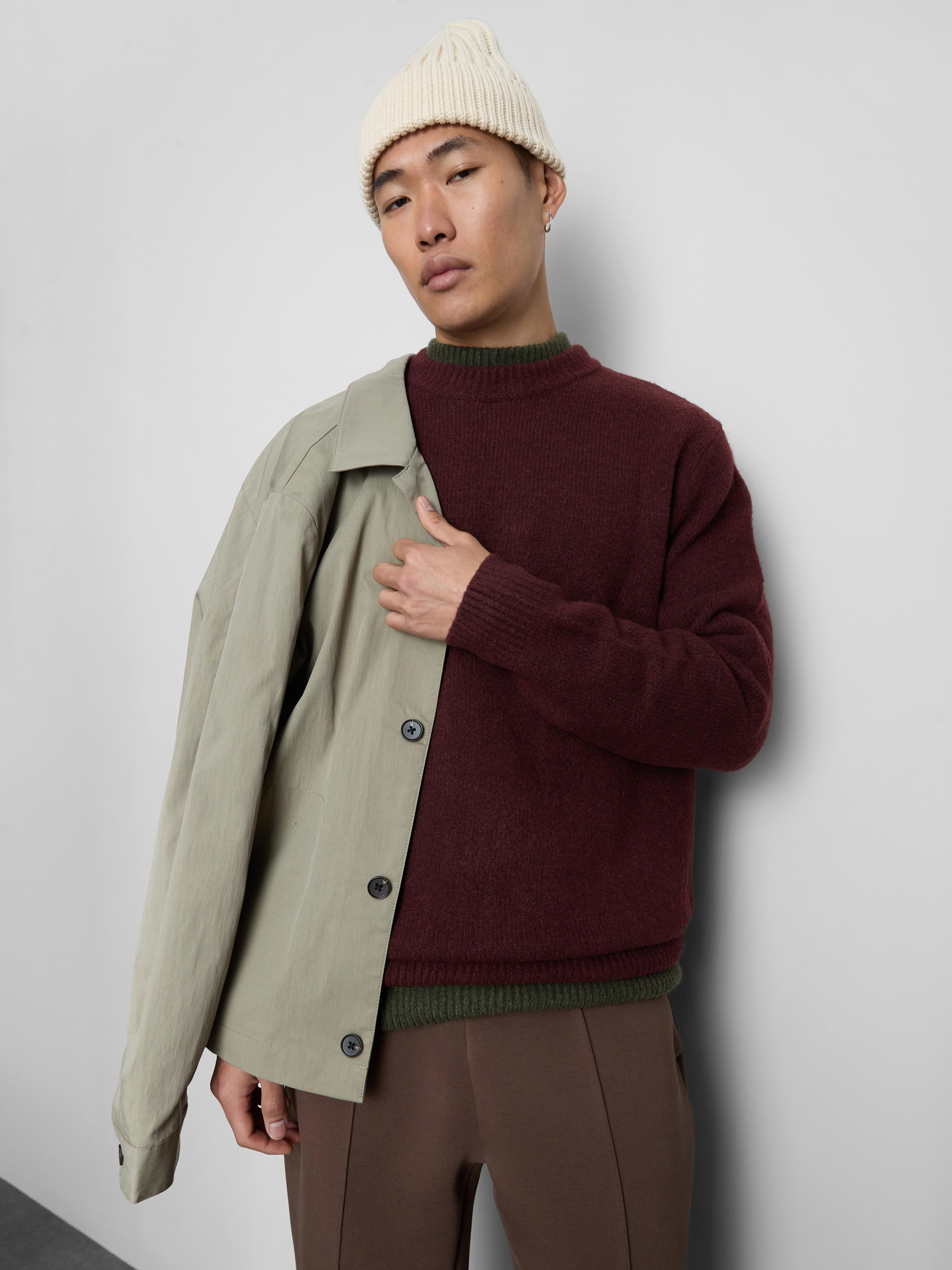 Tlustý pletený svetr