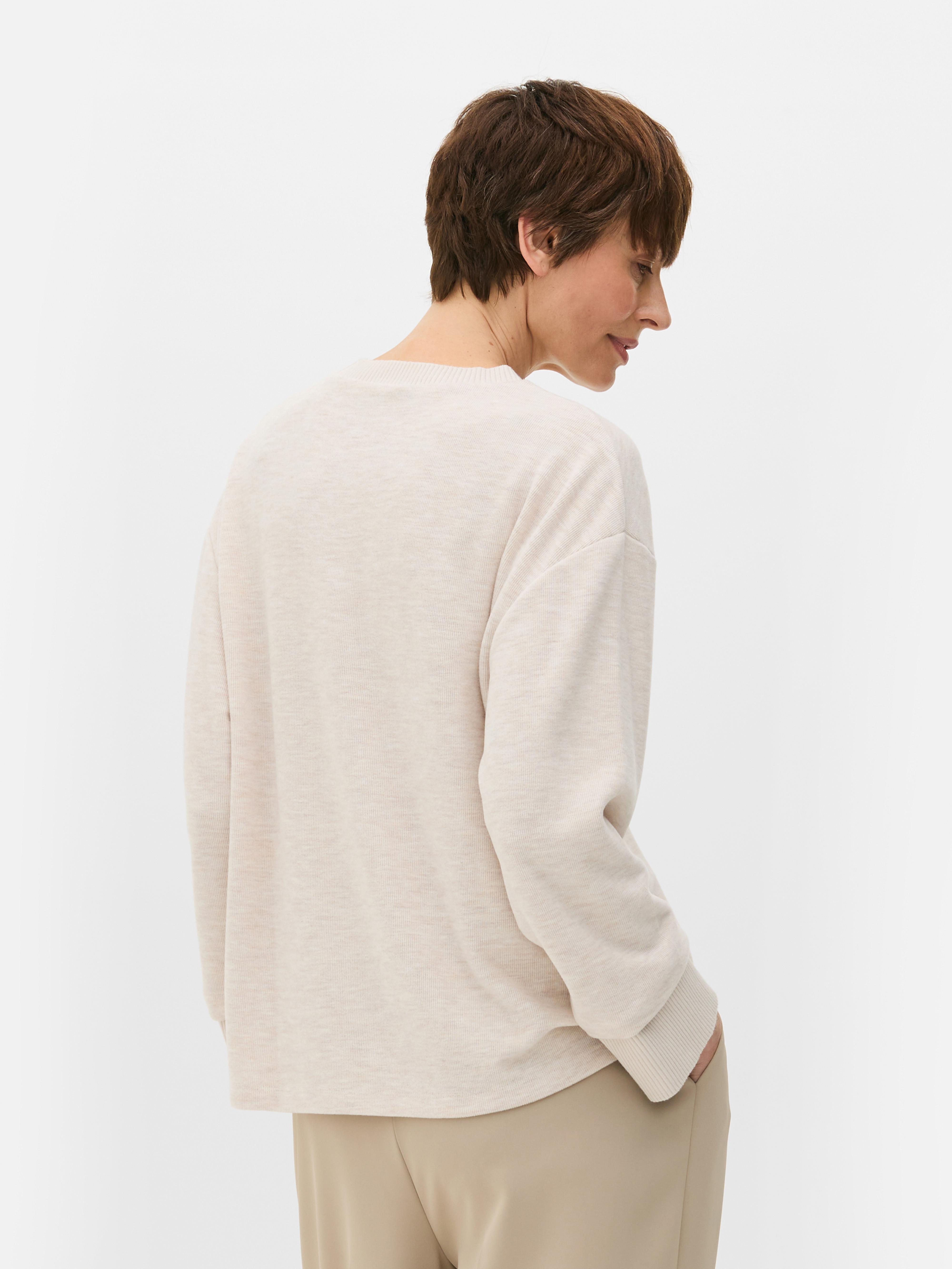 Seam Detail Crew Neck Top