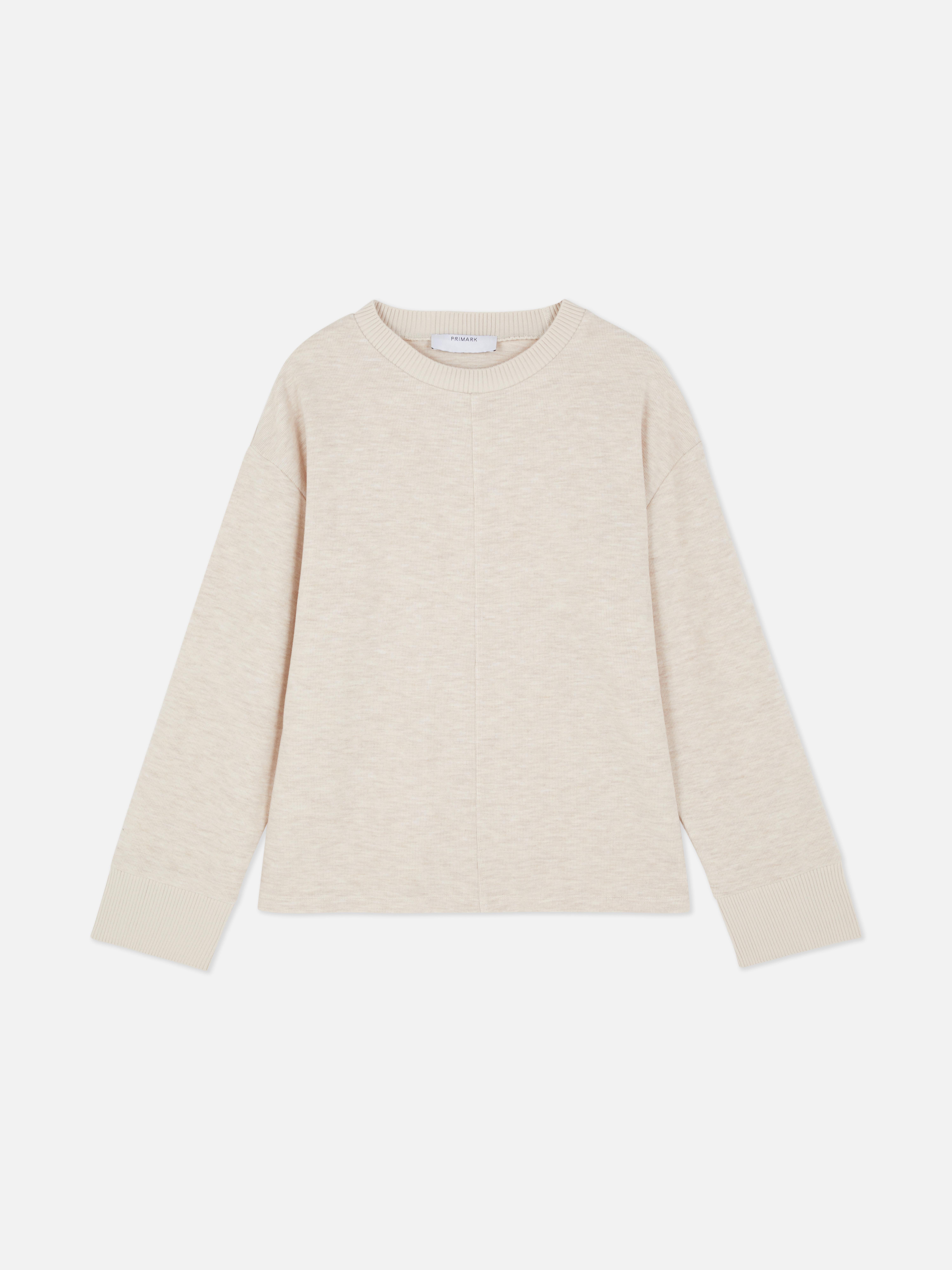 Seam Detail Crew Neck Top