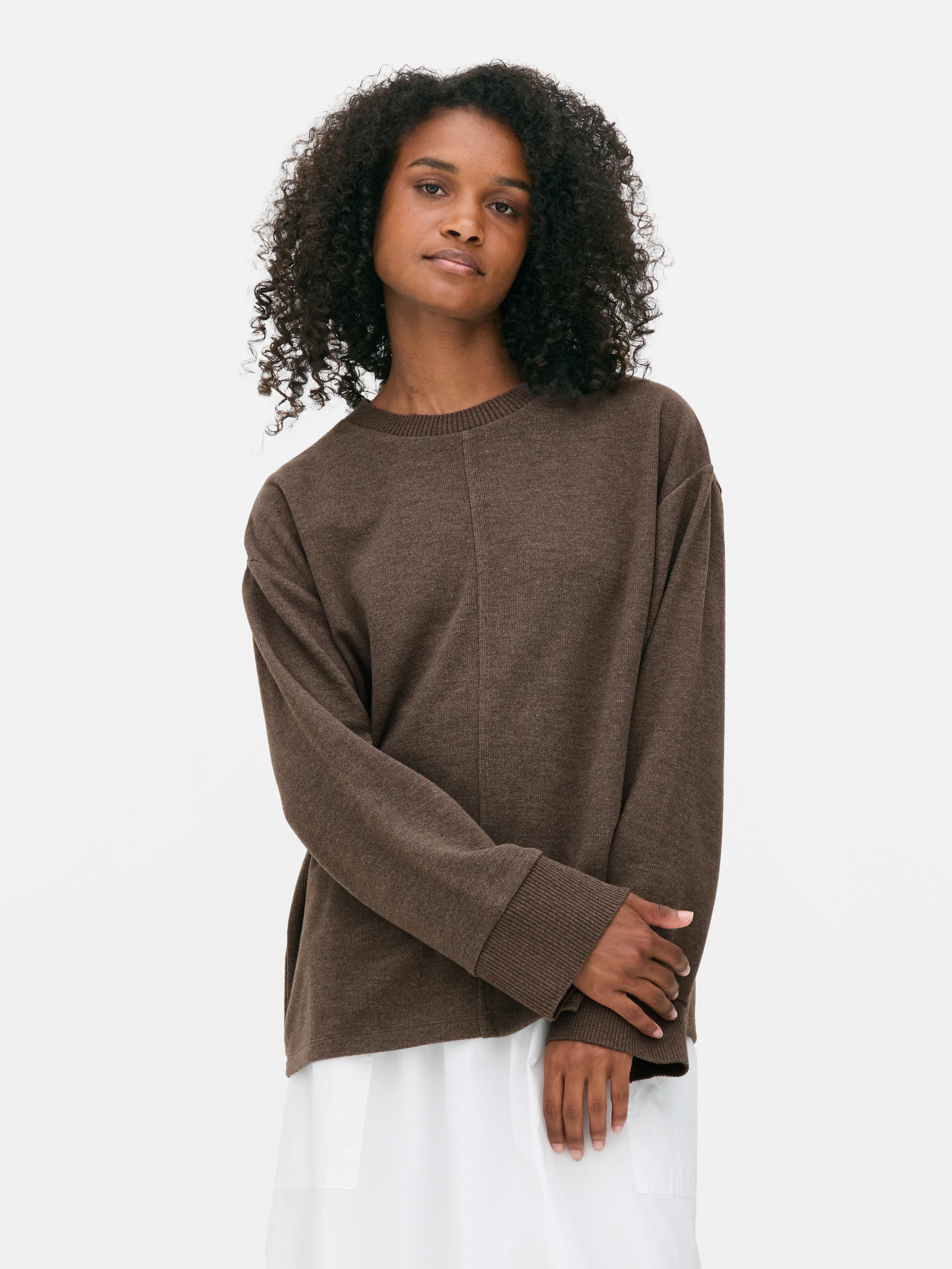 Seam Detail Crew Neck Top