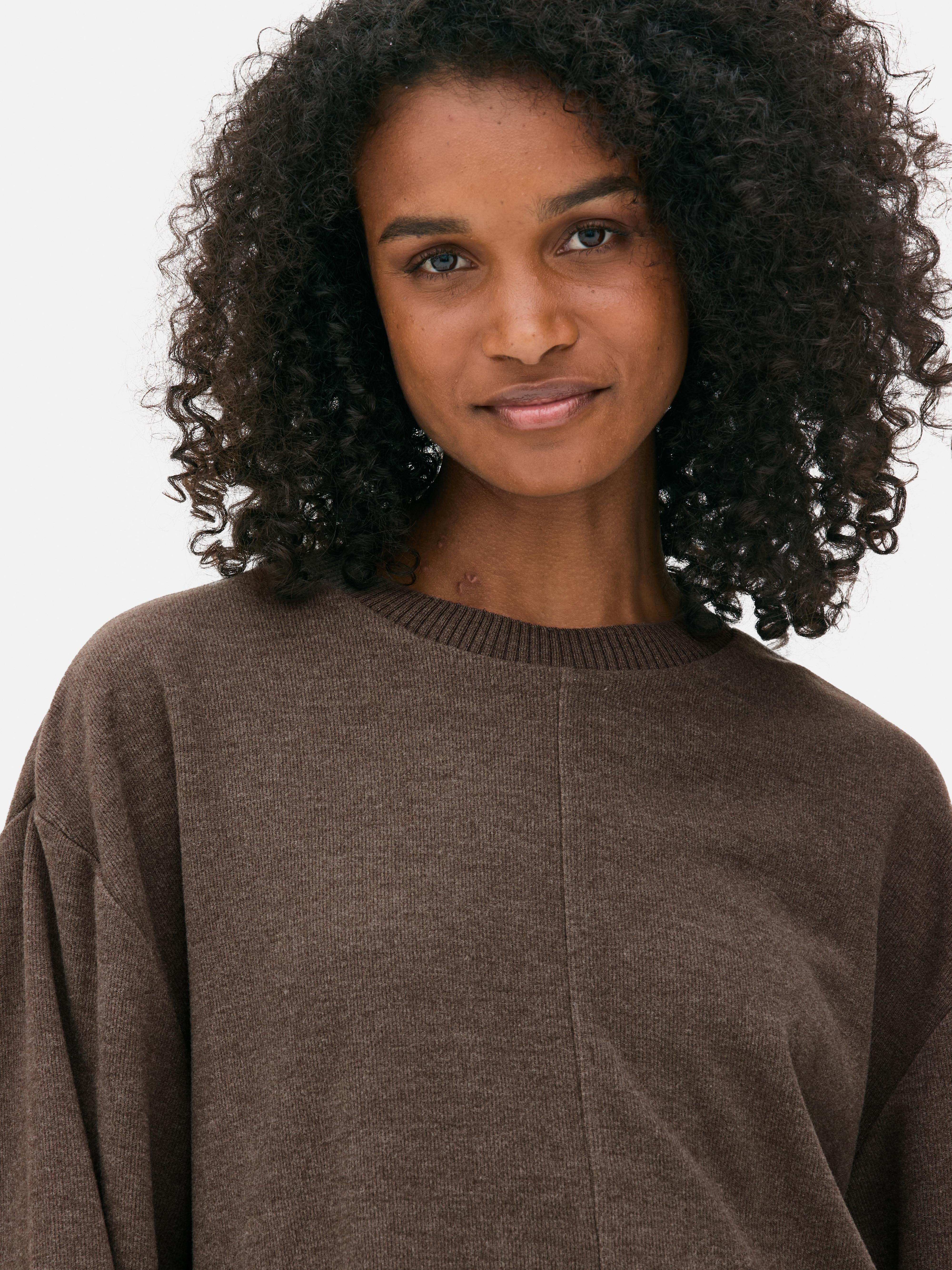 Seam Detail Crew Neck Top