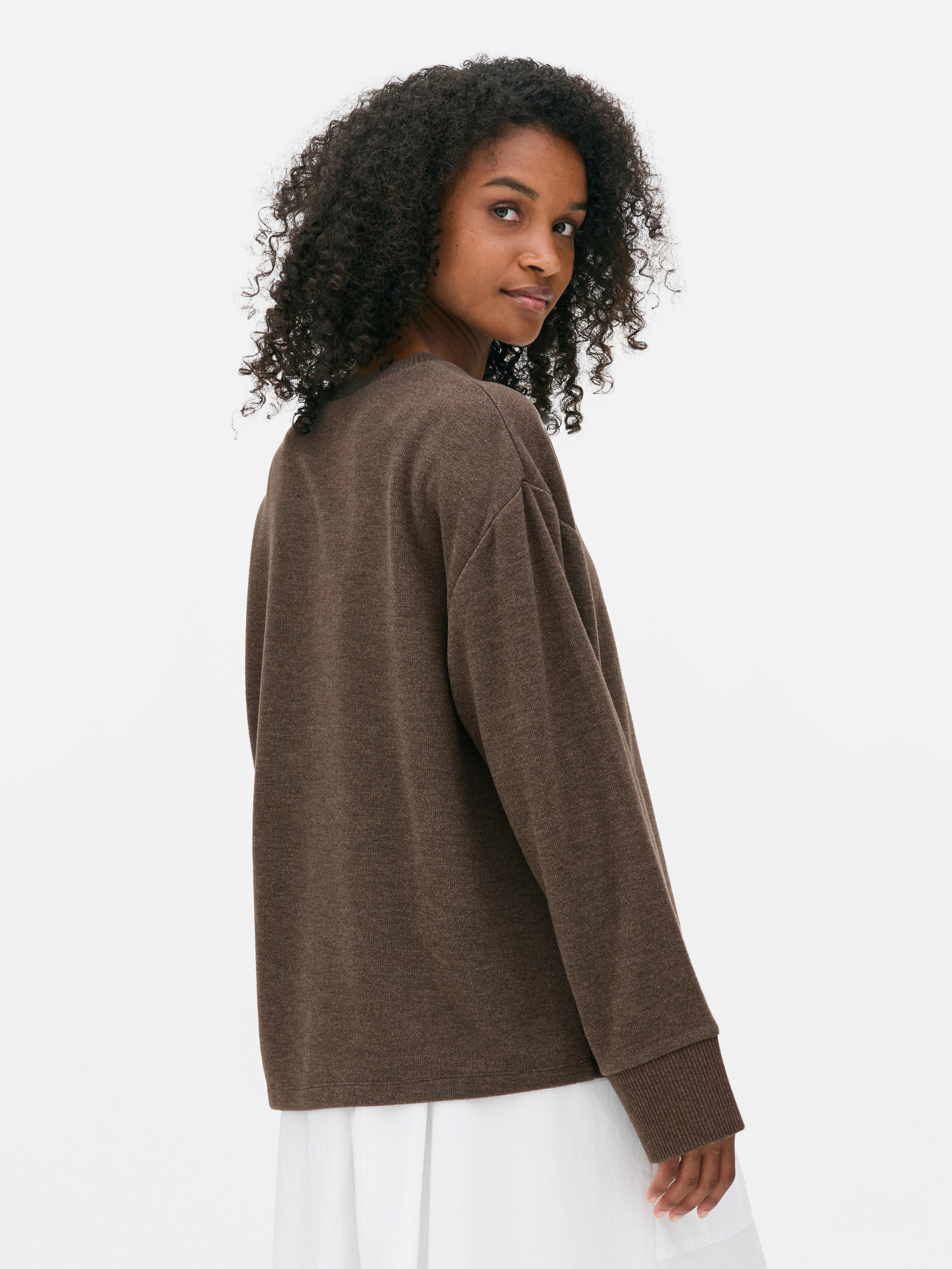 Seam Detail Crew Neck Top