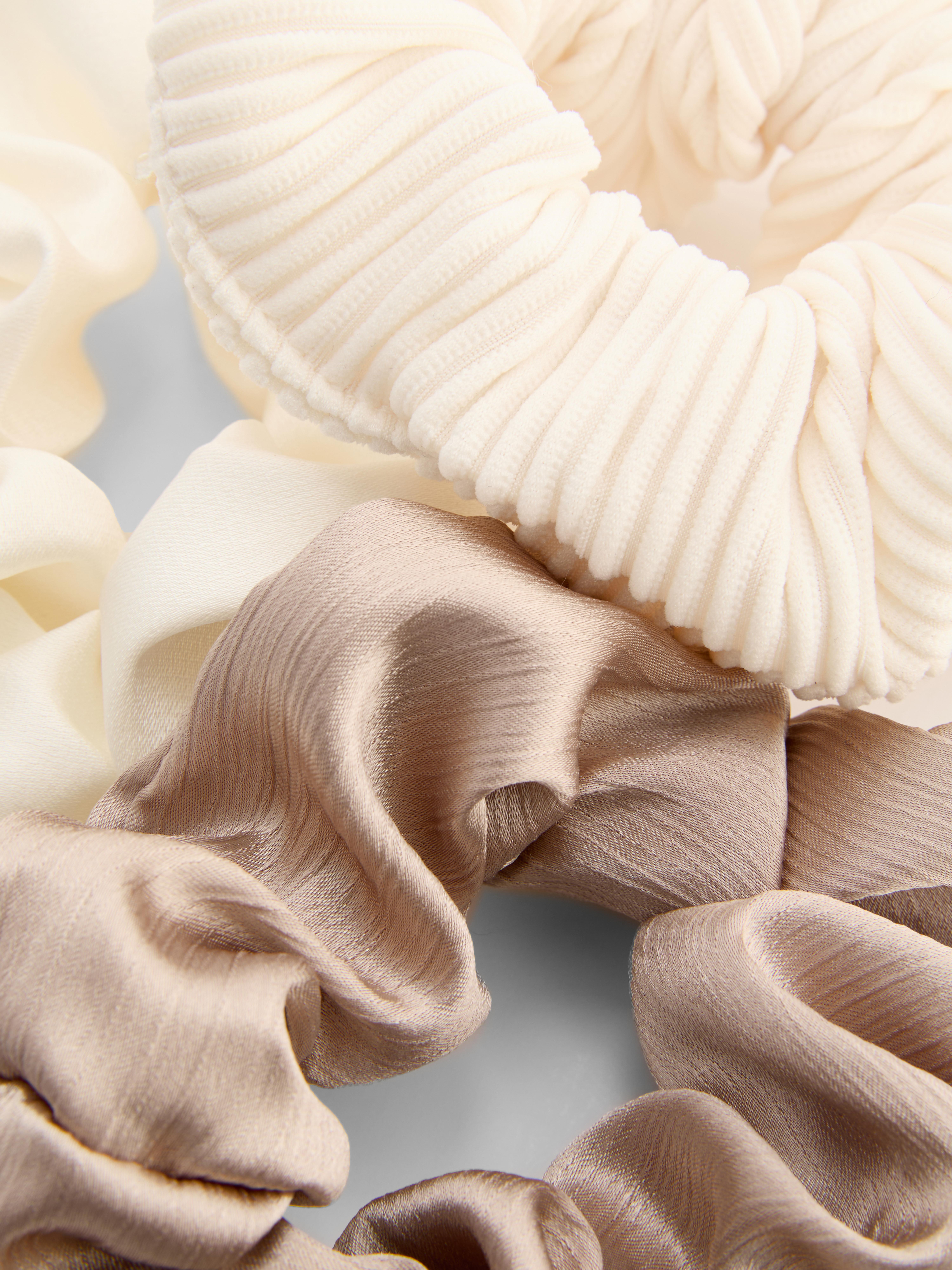 3pk Mixed Texture Scrunchies
