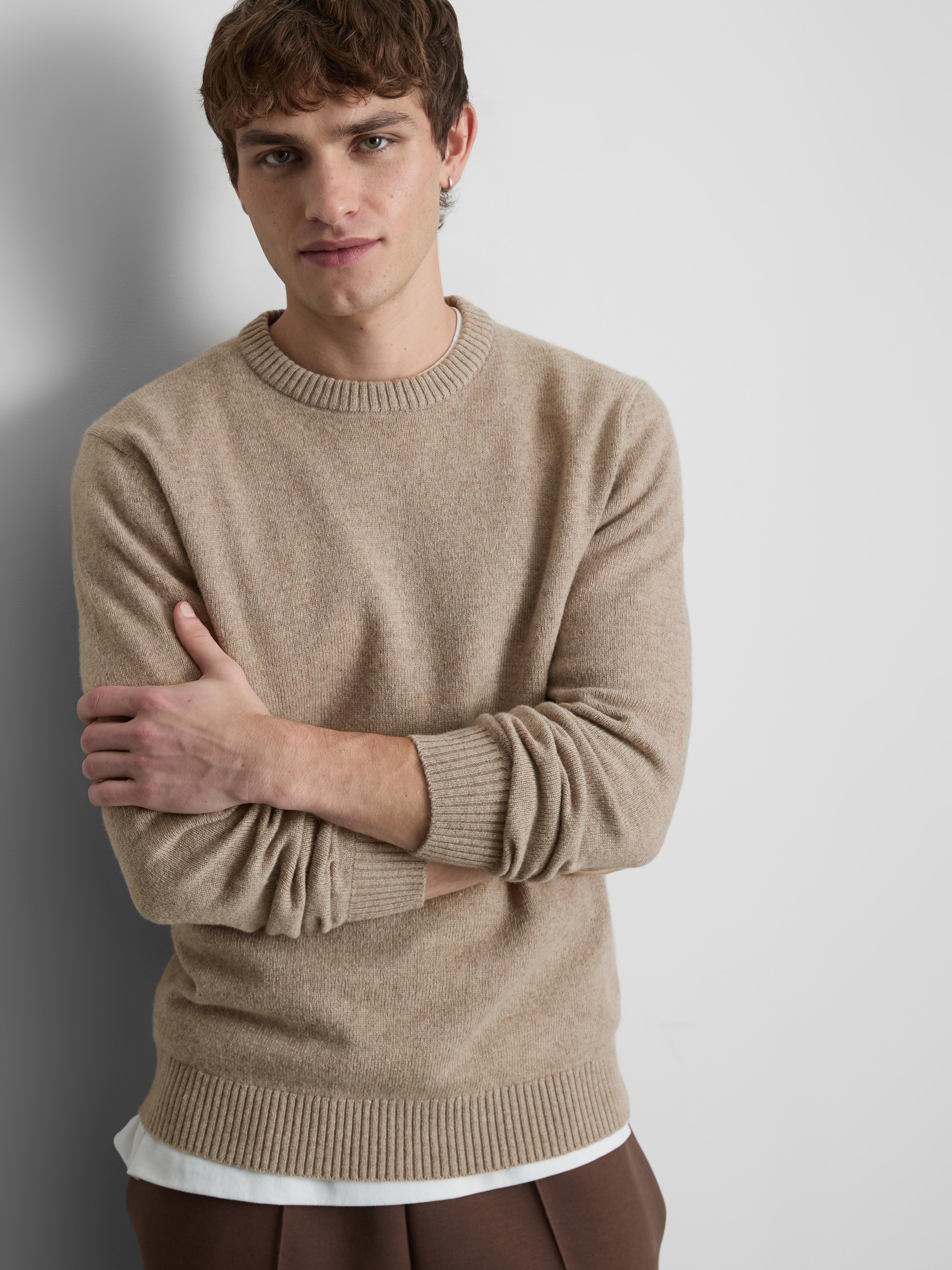 Langer Wollpullover