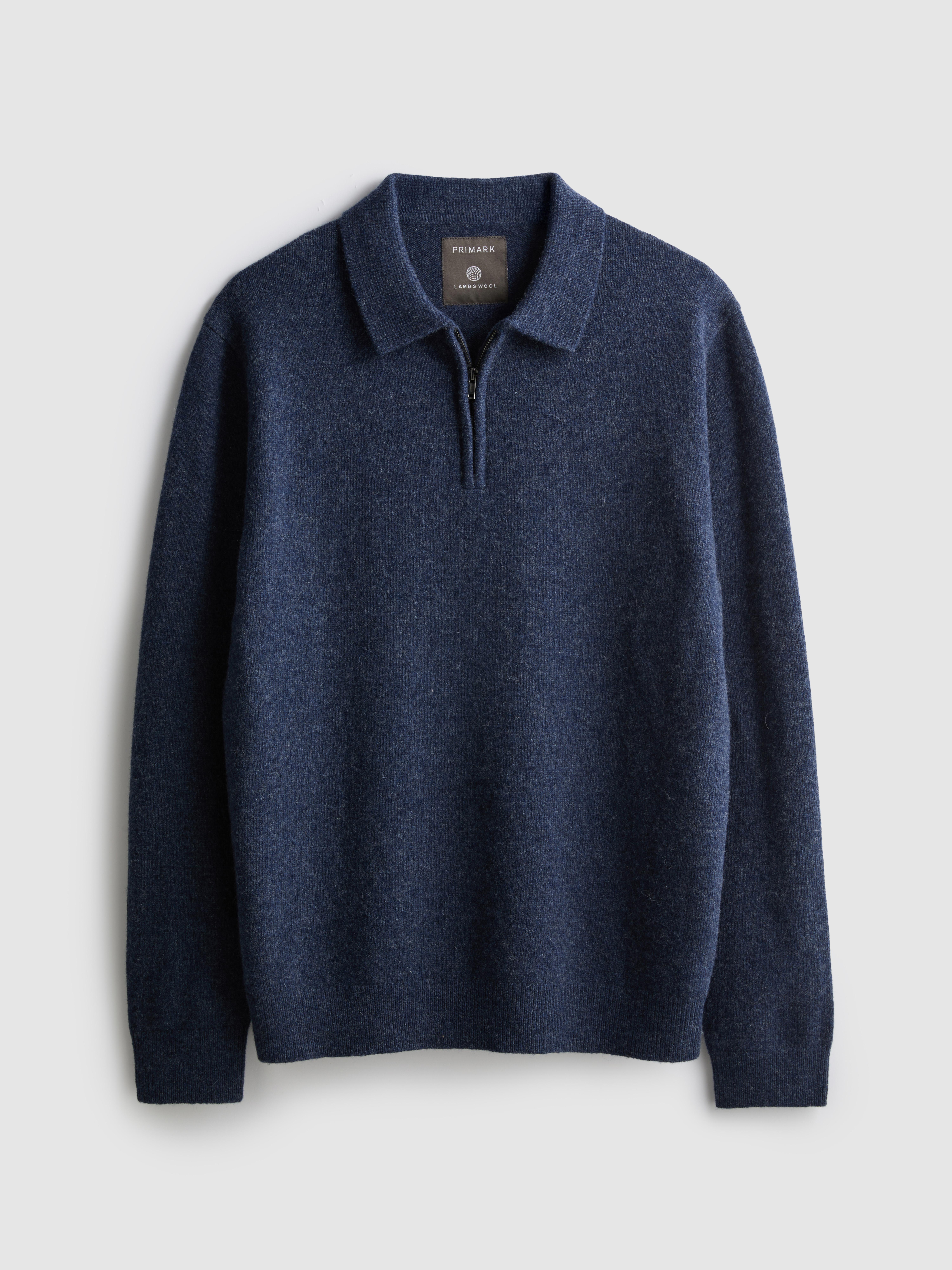 Zip-Up Polo Cardigan