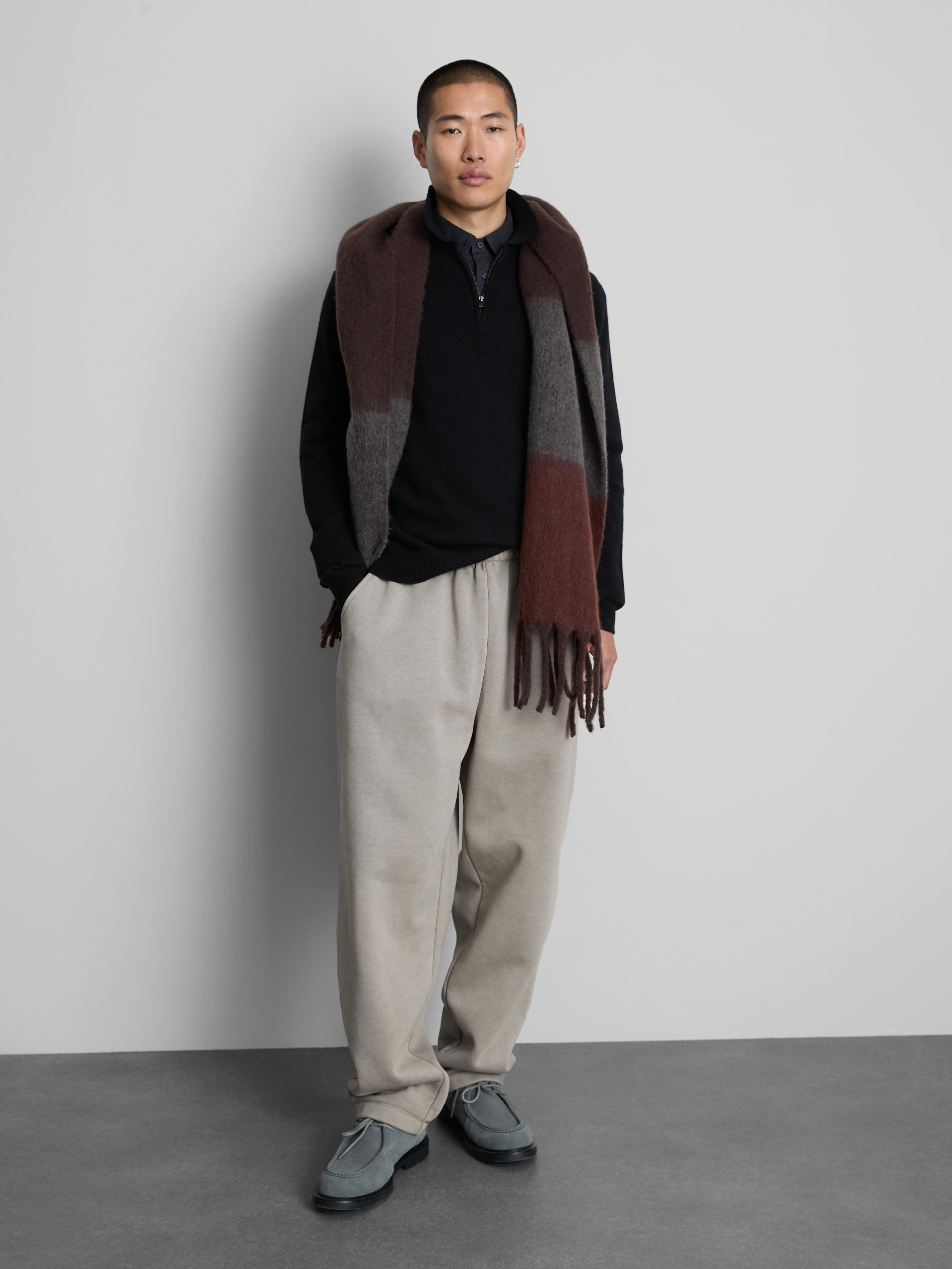 Zip-Up Polo Cardigan