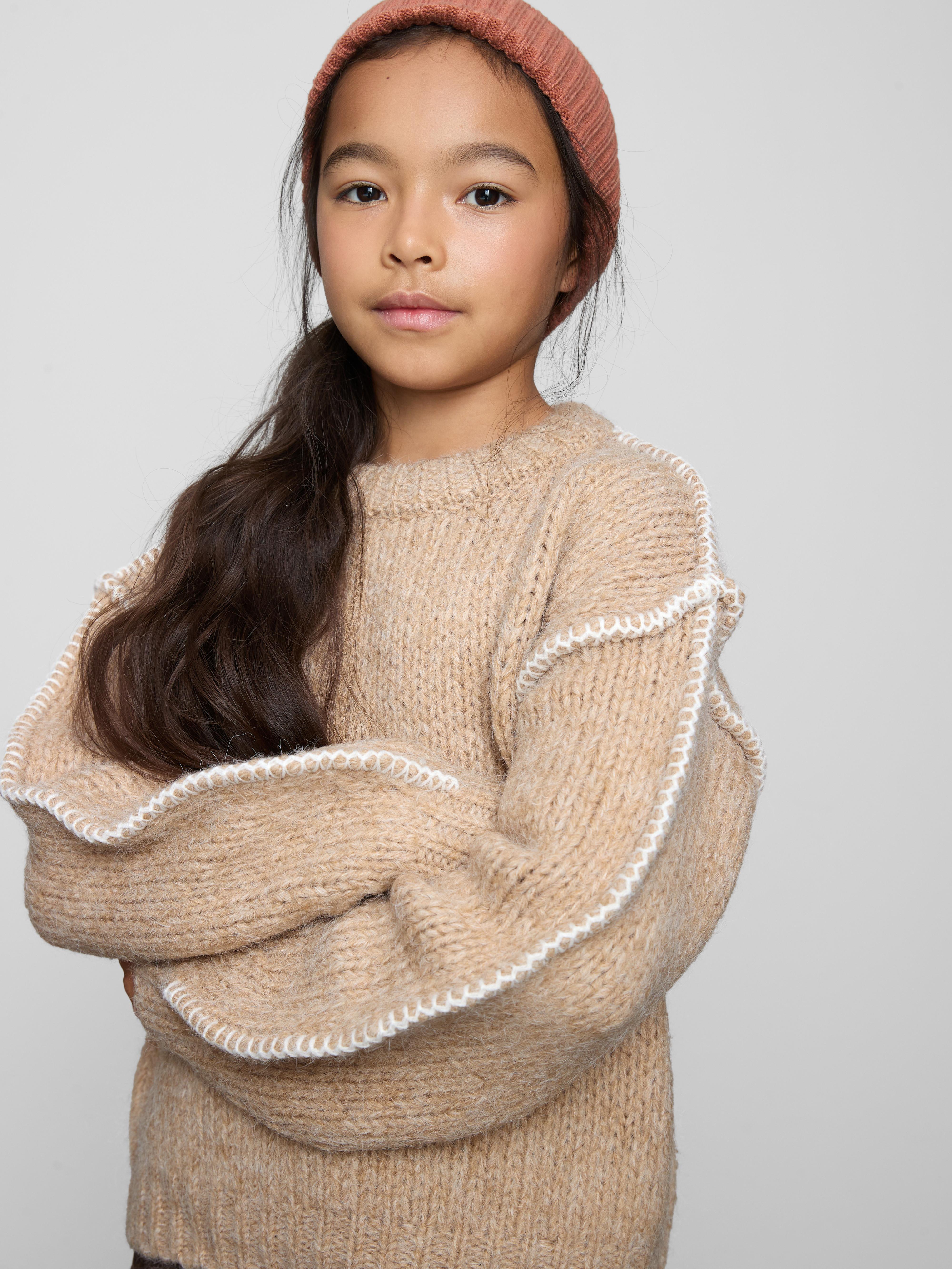 7-15yrs | Contrast Stitch Jumper