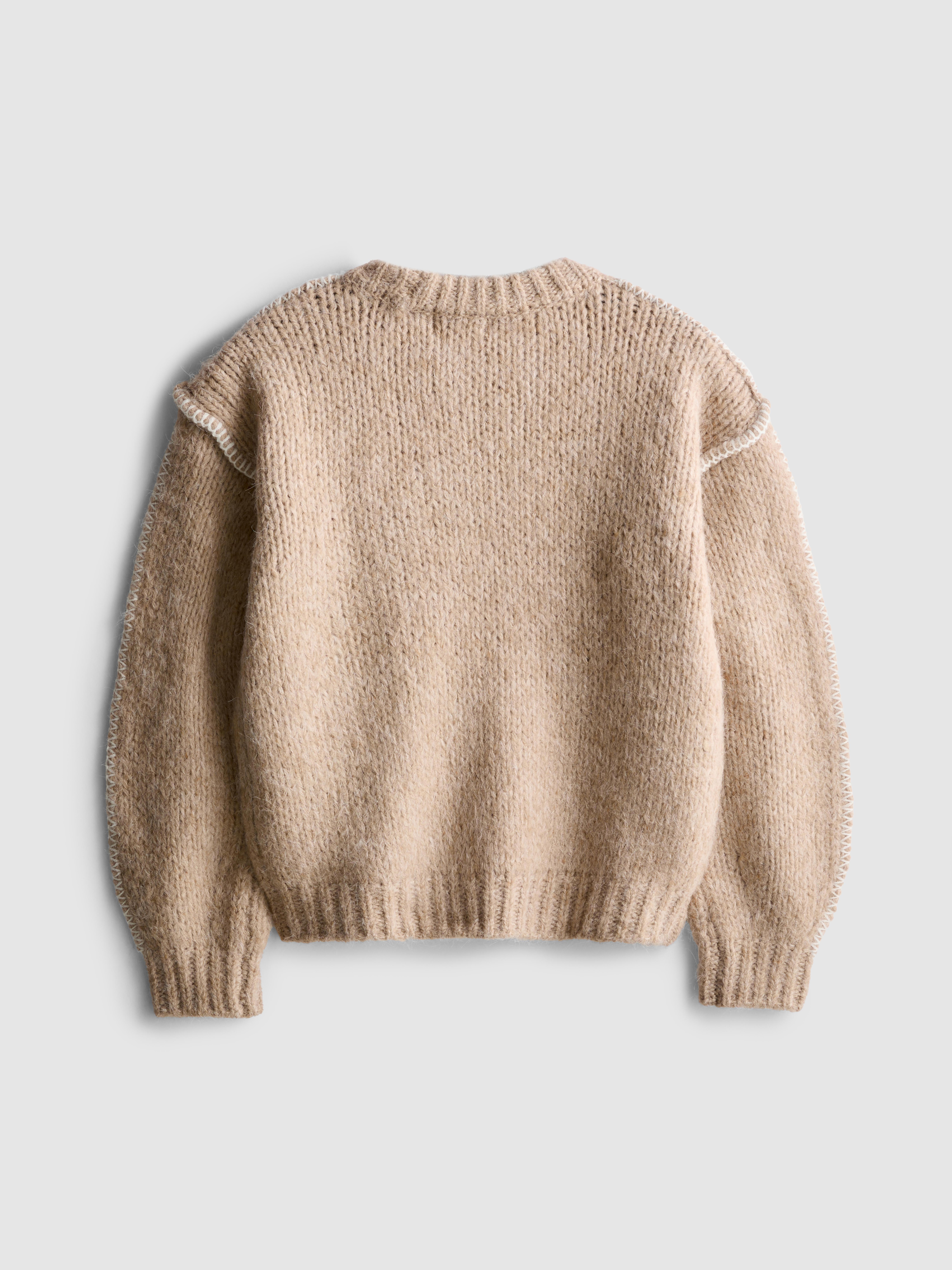 7–15 Jahre | Pullover mit Kontrastnaht