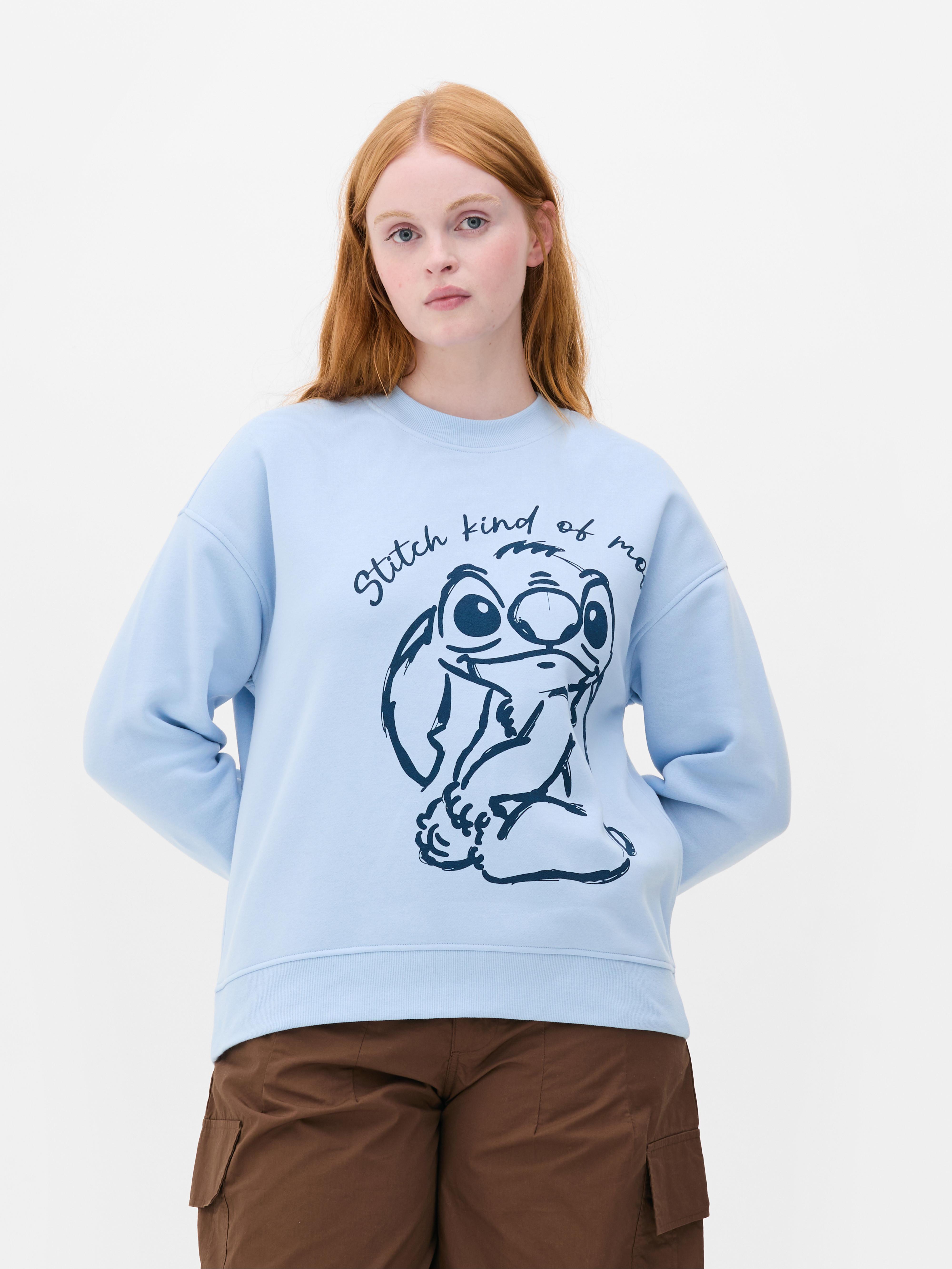 Felpa con grafica Stitch di Disney