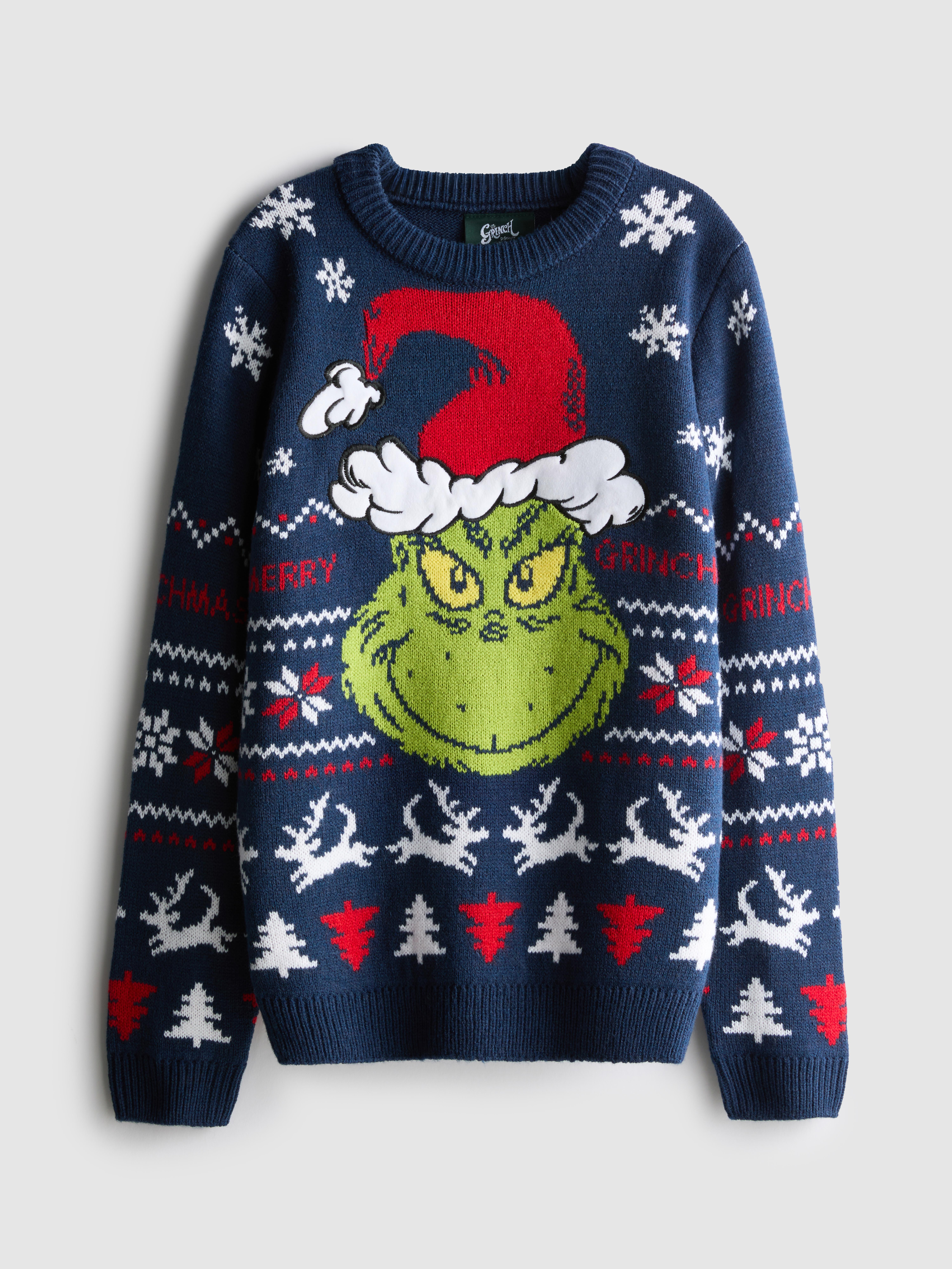 1.5-7yrs | Kid's The Grinch Family Christmas Jumper