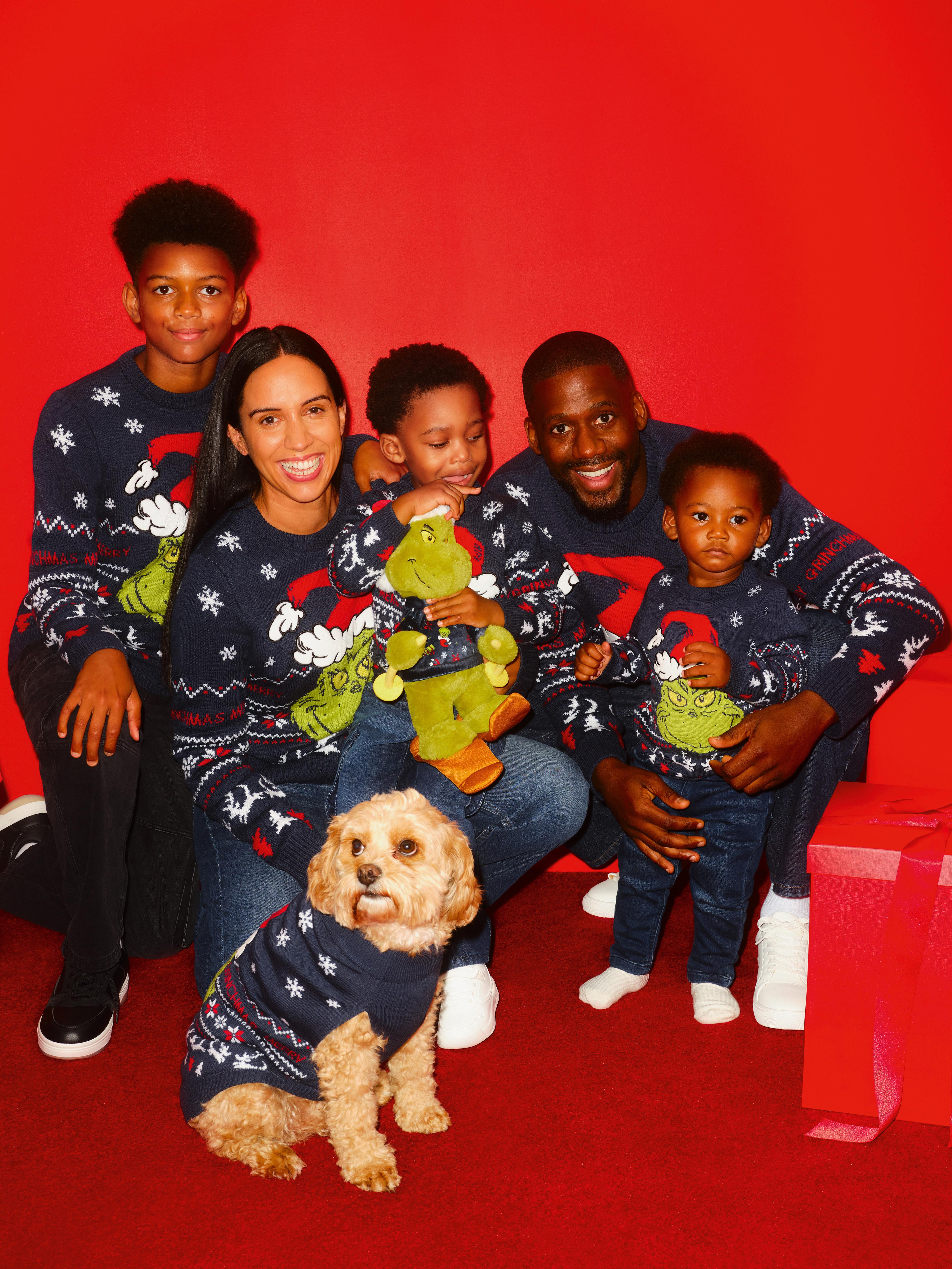 1.5-7yrs | Kid's The Grinch Family Christmas Jumper