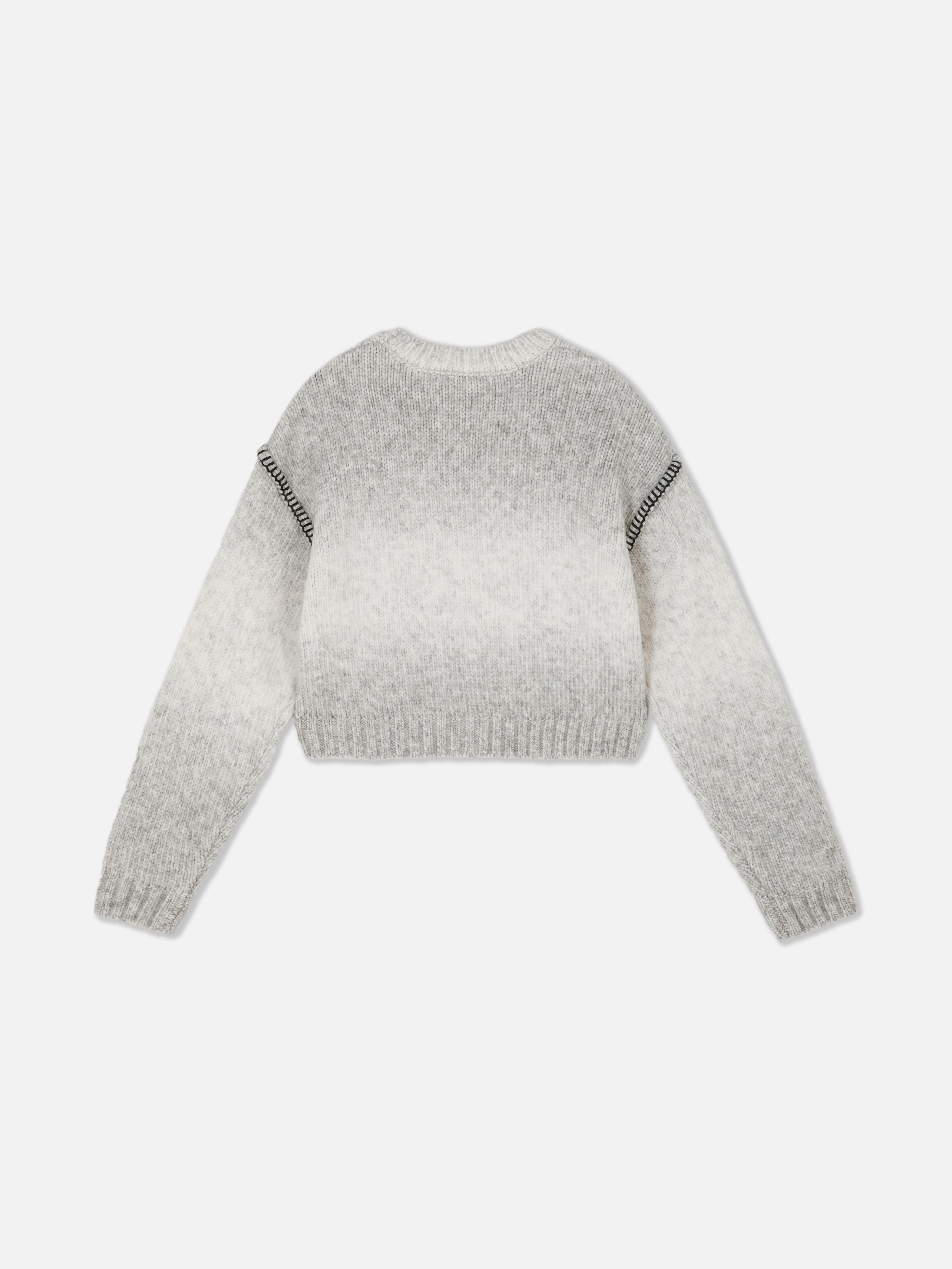 7-15yrs | Contrast Stitch Ombré Jumper