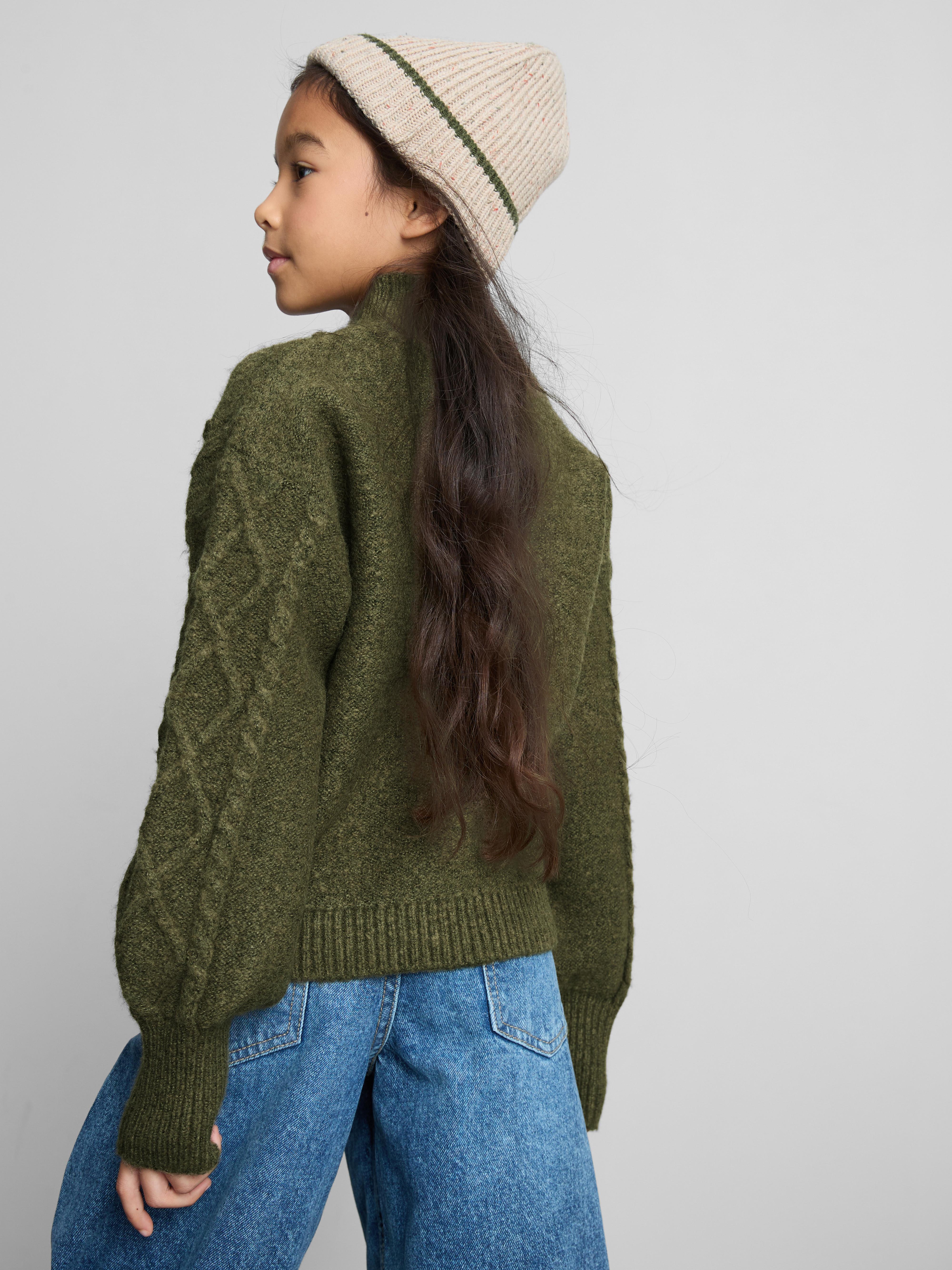 7–15 ans | Pull en maille torsadée