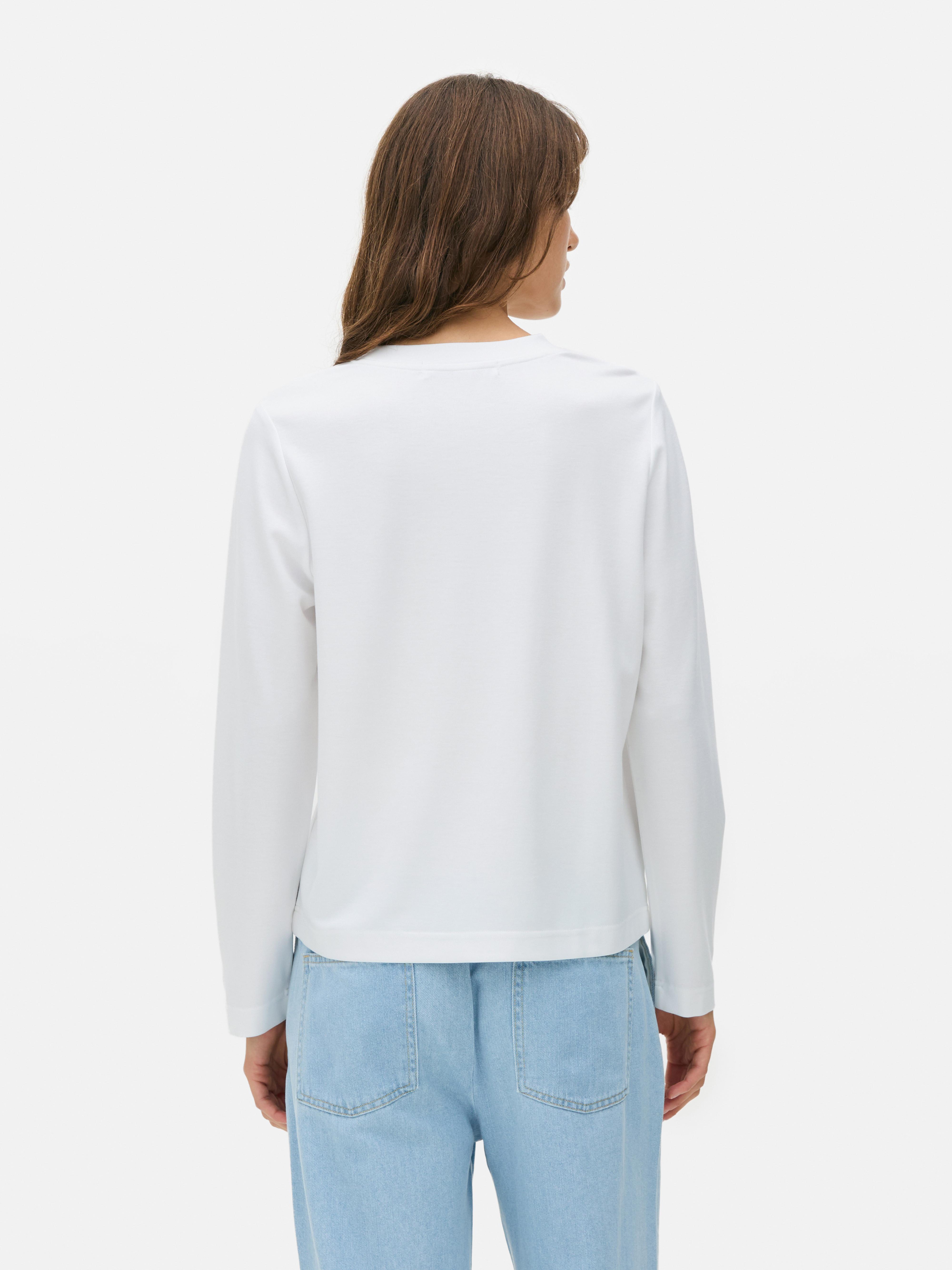 Basic T-shirt met lange mouwen